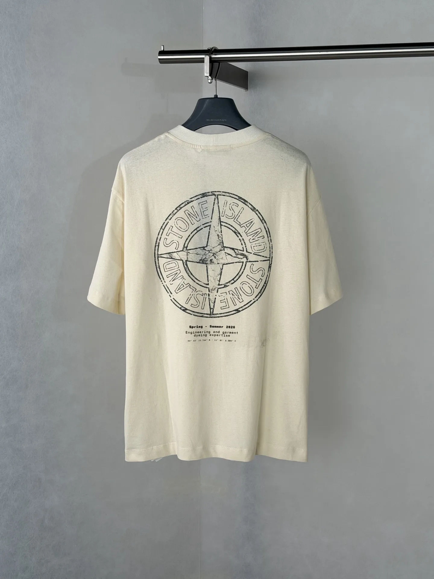 Compass Logo Print Cotton T-Shirt D19518705 — view 2