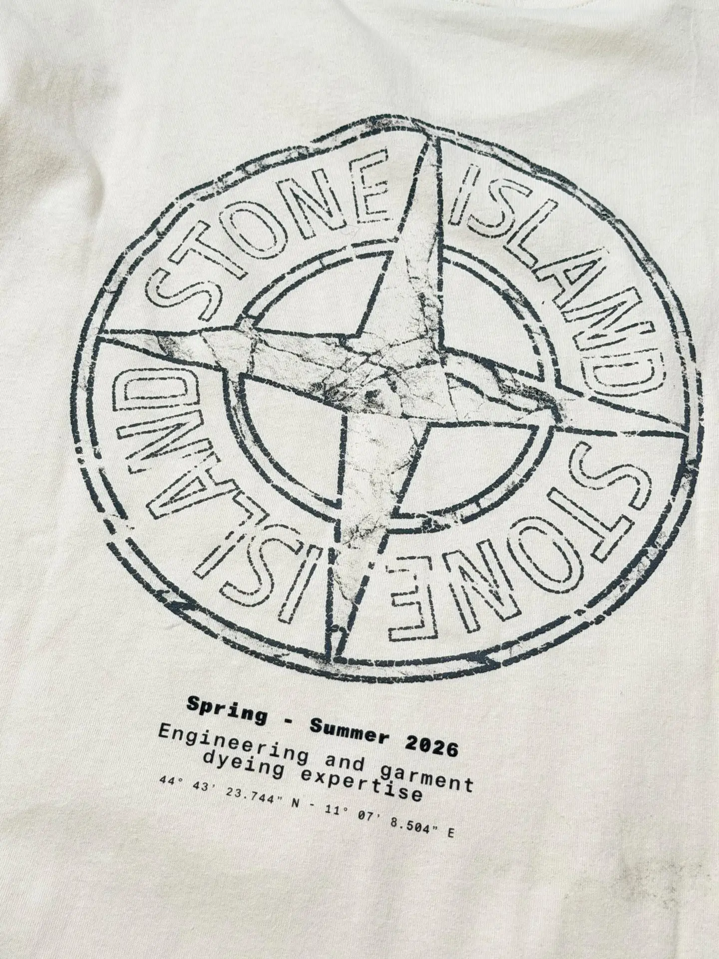 Compass Logo Print Cotton T-Shirt D19518705 — view 10