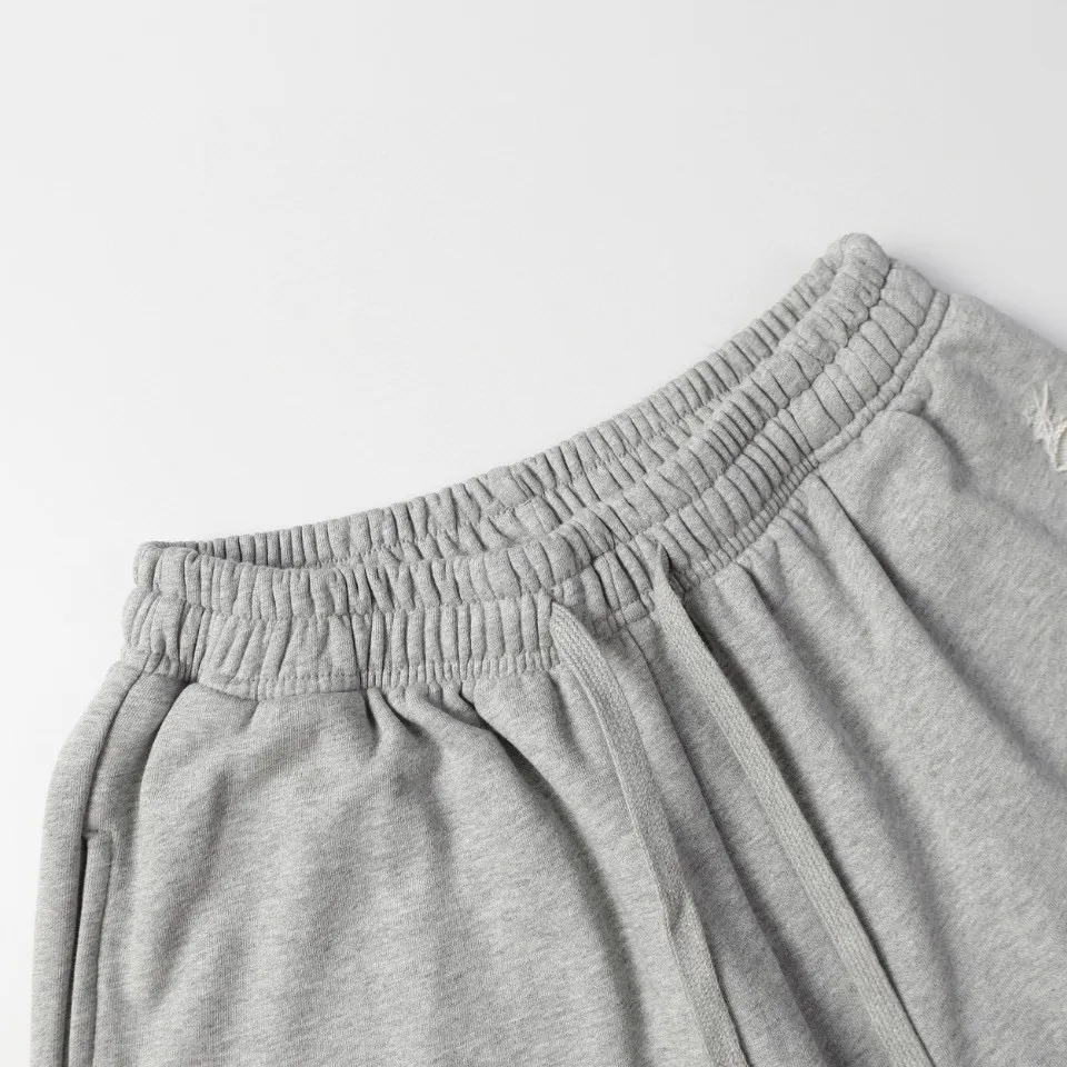 Logo-Embroidered Distressed Cotton-Jersey Shorts D19513205 — view 3