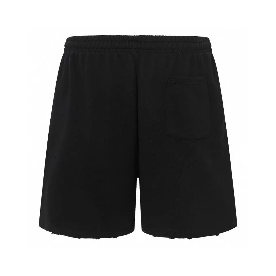 Flame Logo Distressed Cotton Shorts D19513206 — view 2