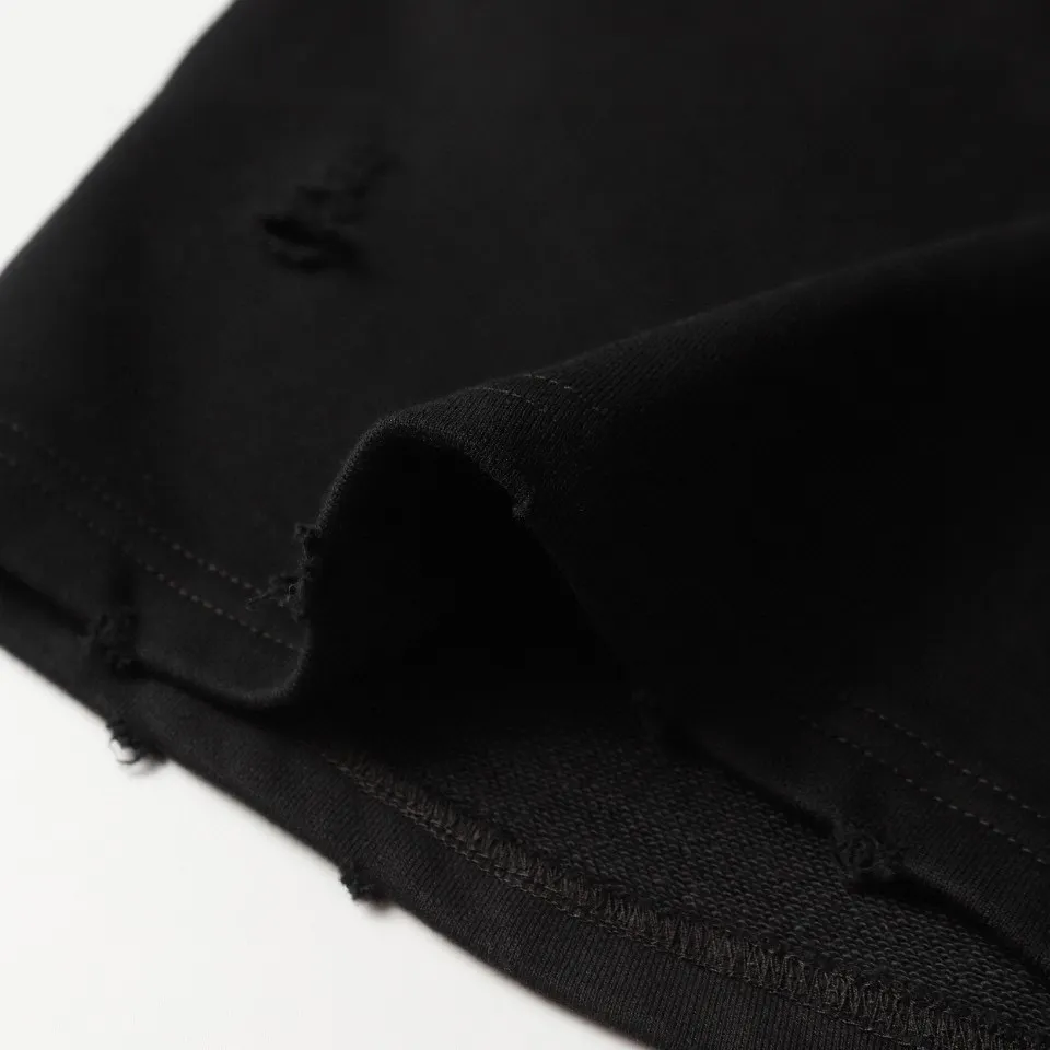Flame Logo Distressed Cotton Shorts D19513206 — view 9