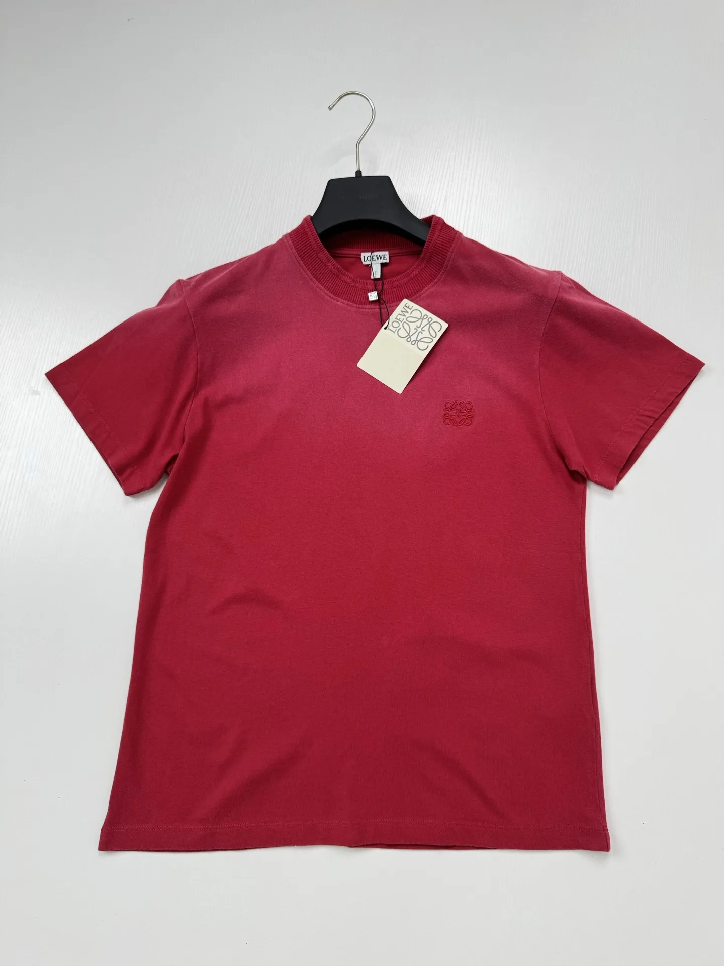 Anagram Embroidered Washed Cotton T-Shirt D19818723 — view 4