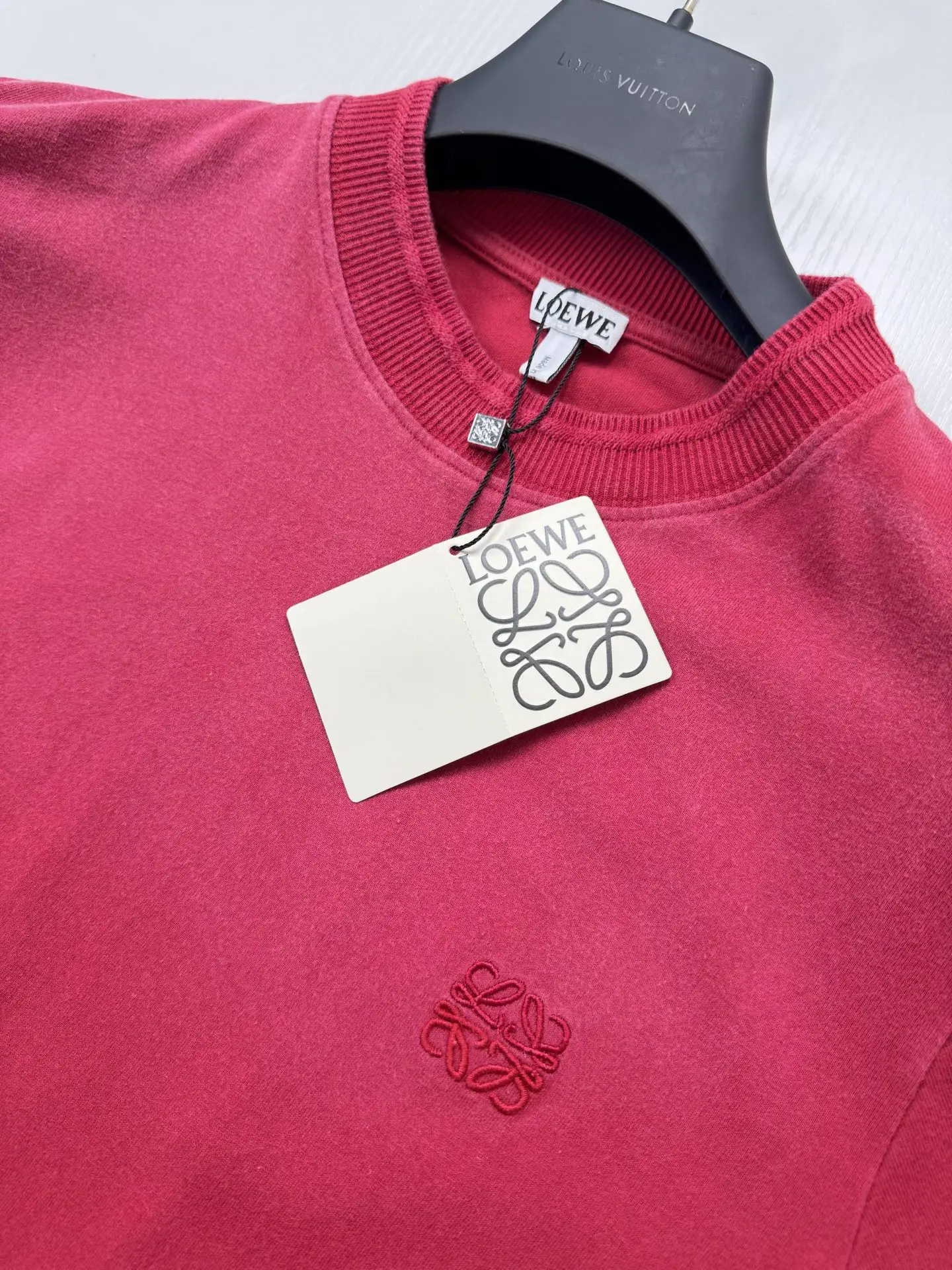 Anagram Embroidered Washed Cotton T-Shirt D19818723 — view 5