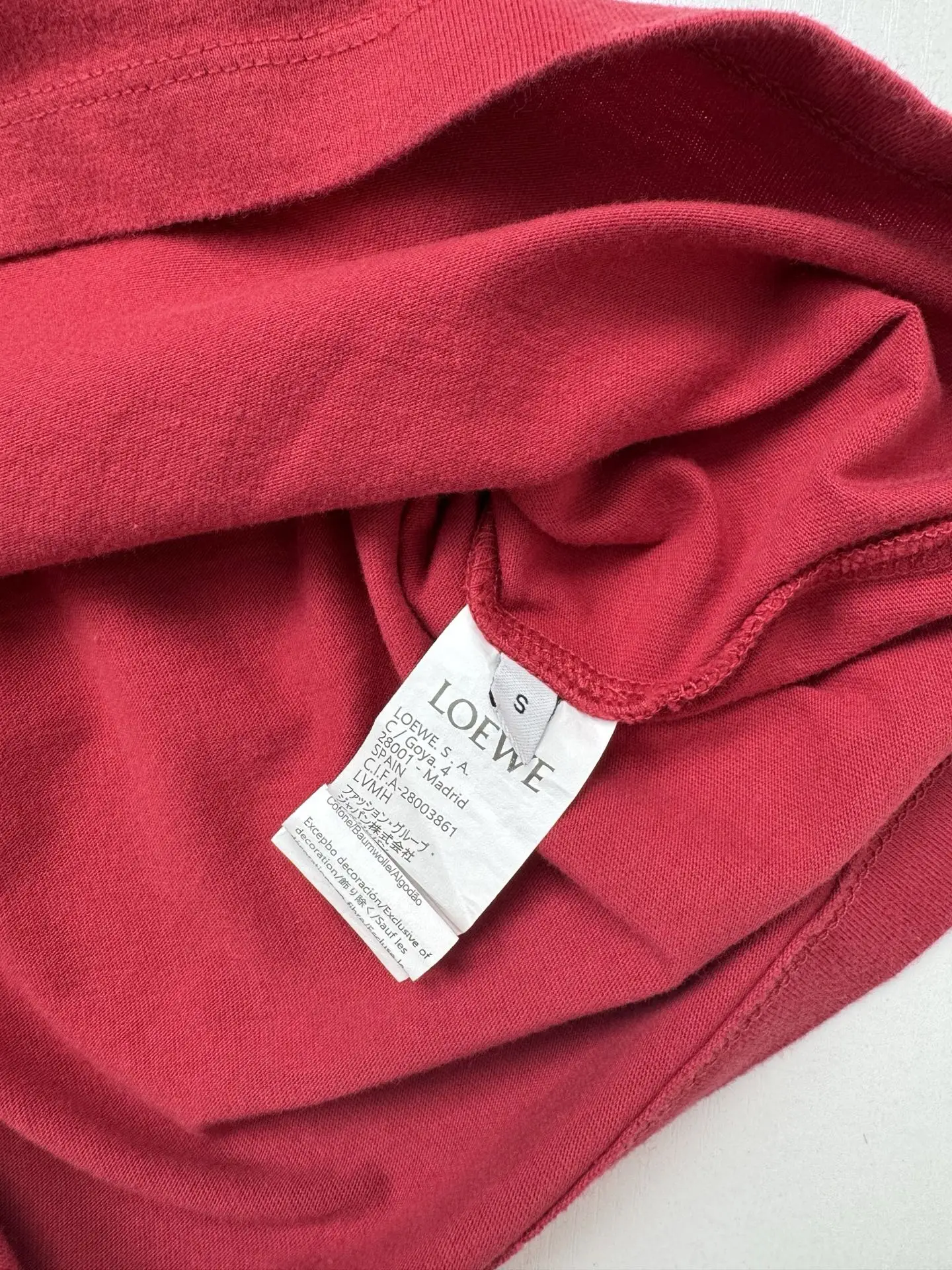 Anagram Embroidered Washed Cotton T-Shirt D19818723 — view 7