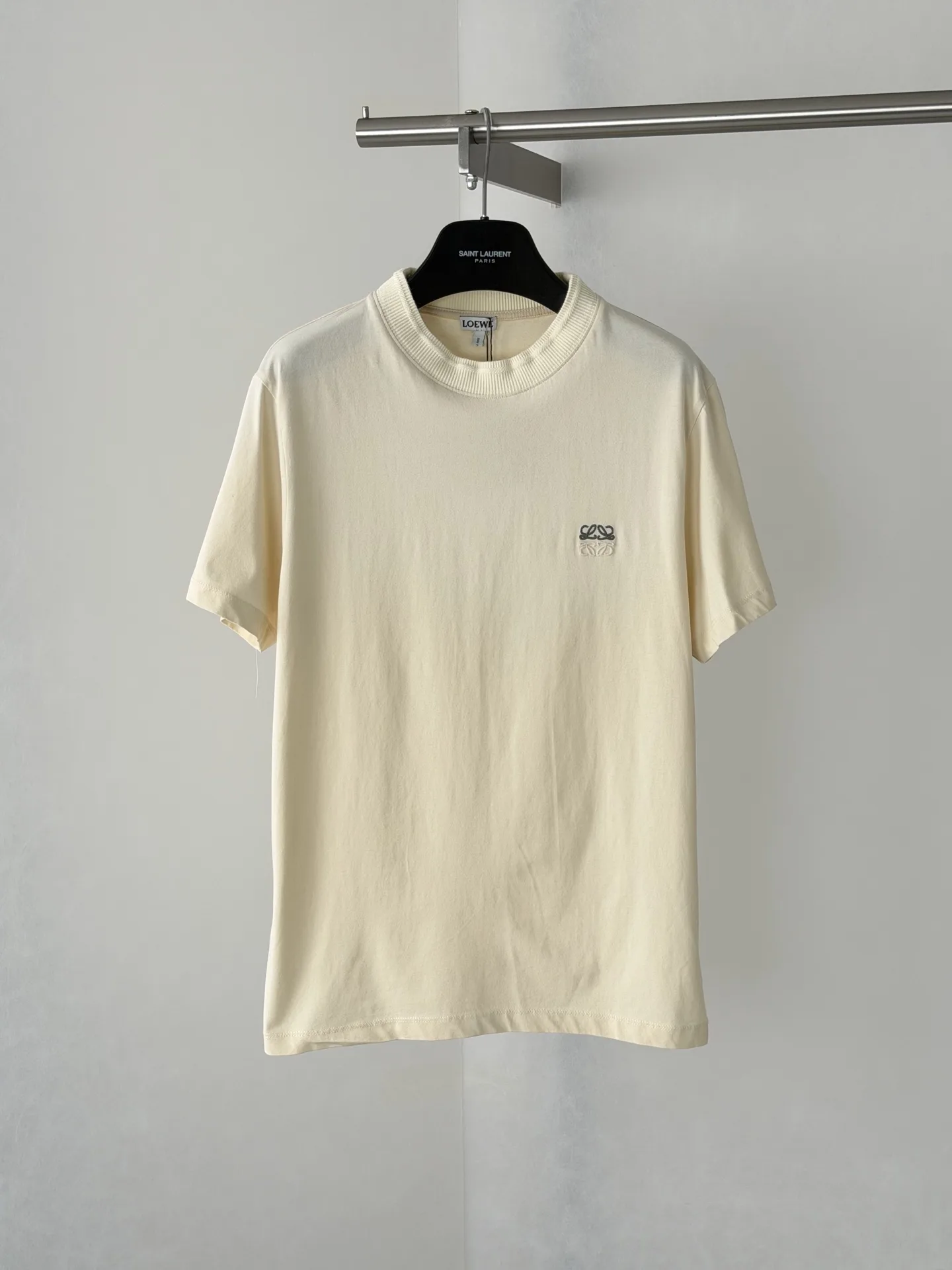 Anagram Embroidered Washed Cotton T-Shirt D19818722
