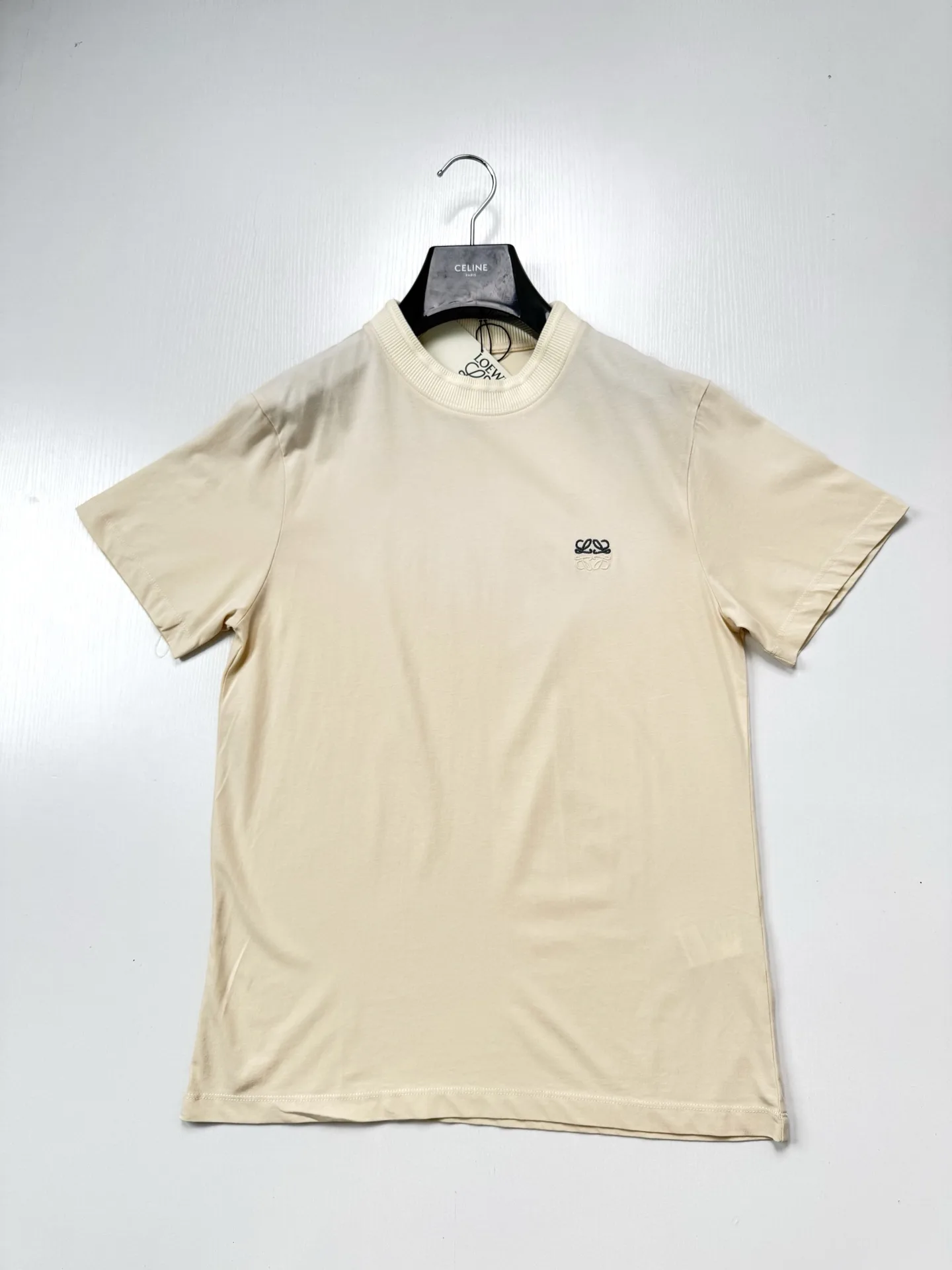 Anagram Embroidered Washed Cotton T-Shirt D19818722 — view 3