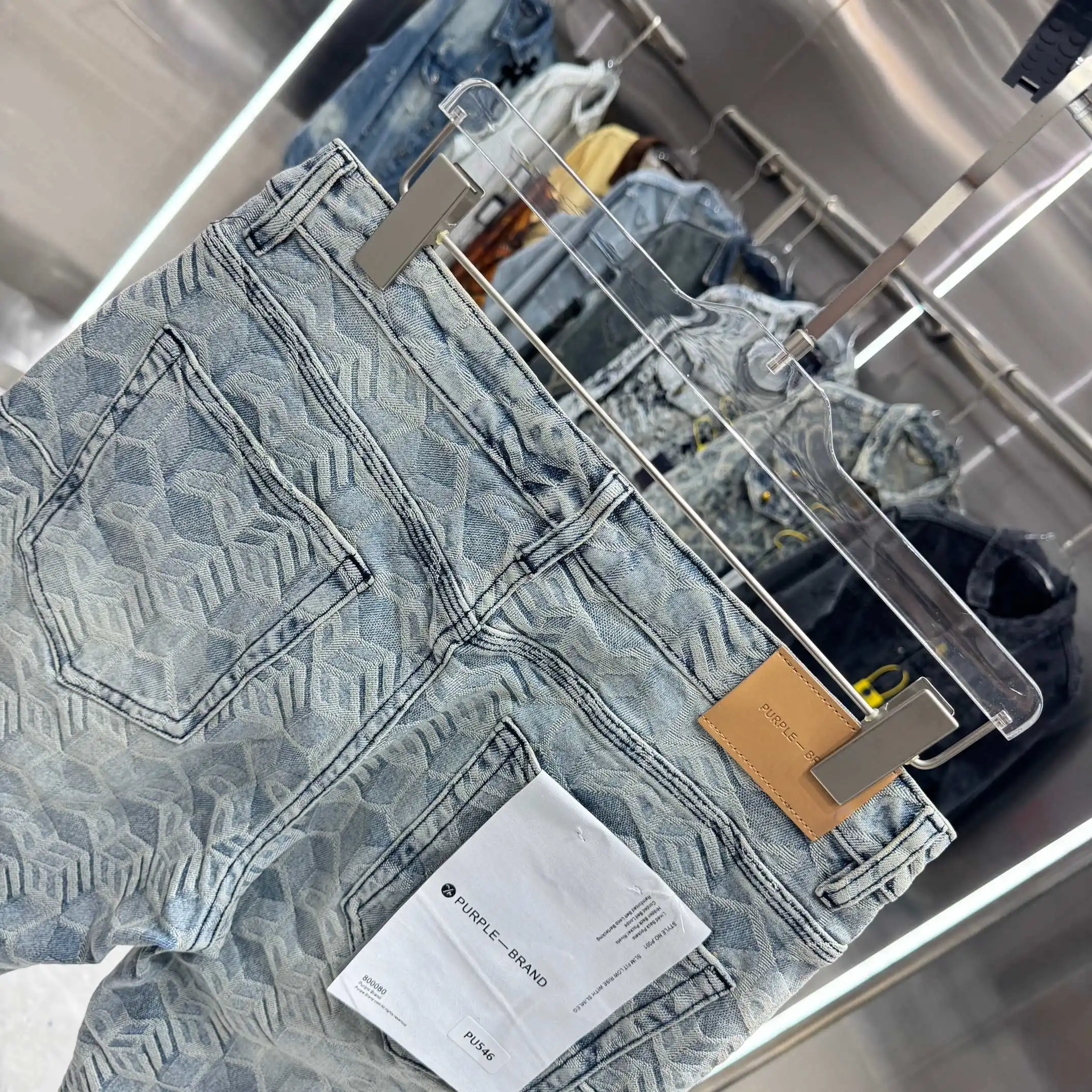 Monogram Embossed Denim Shorts D20019162 — view 5