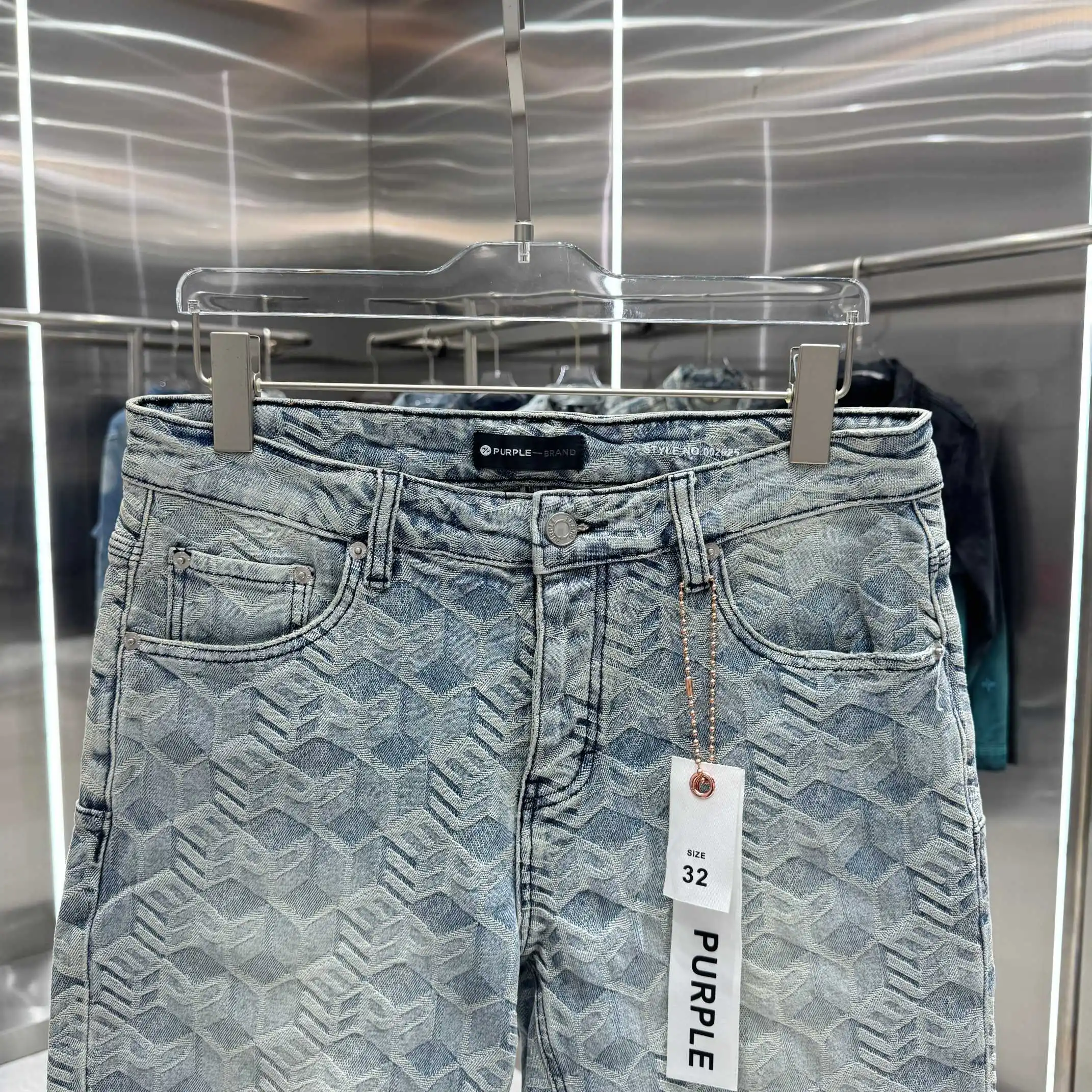 Monogram Embossed Denim Shorts D20019162 — view 6