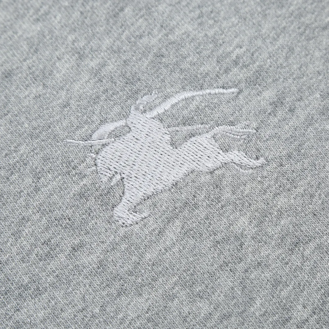 Check-Trim Embroidered Zip-Up Hoodie D20521673 — view 6