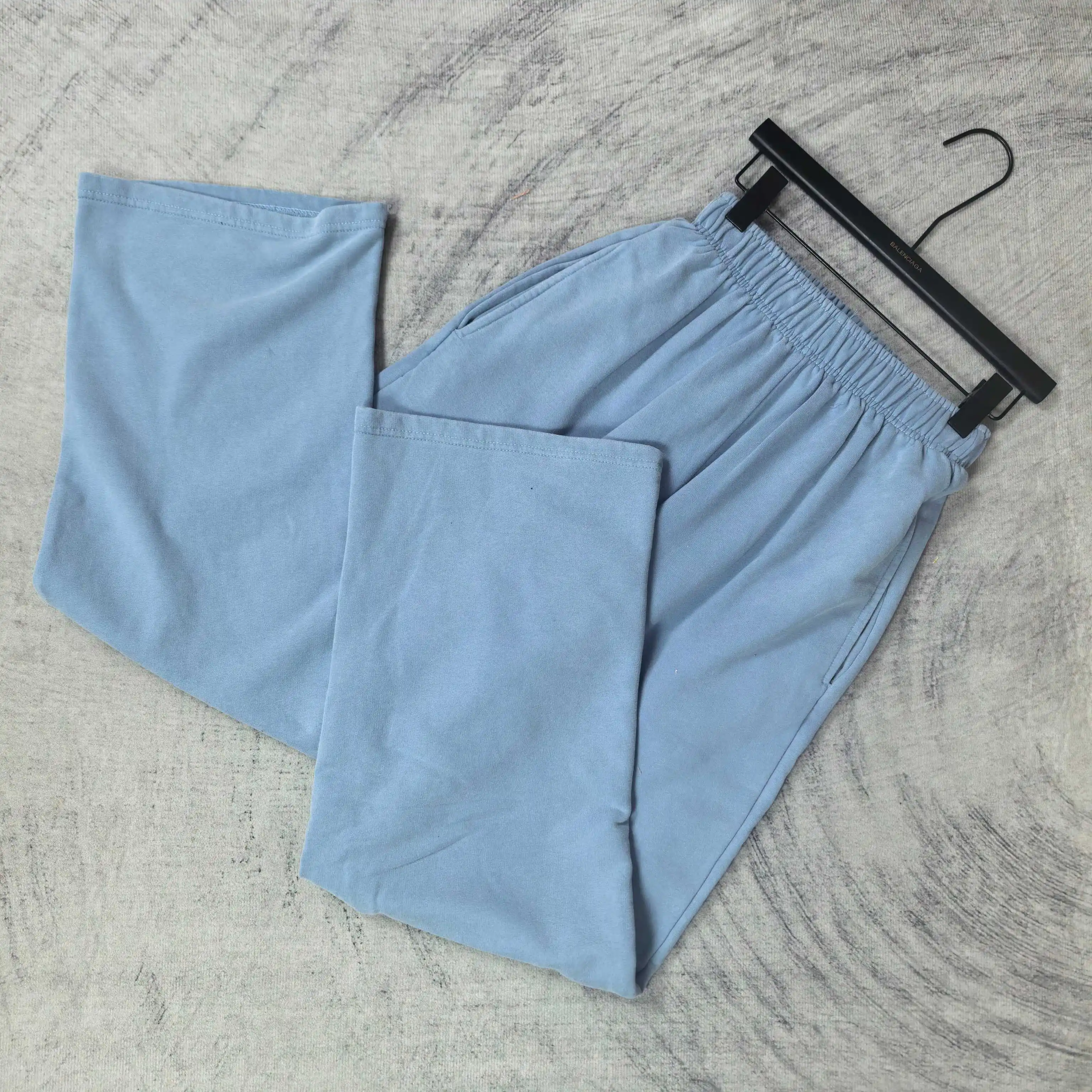 Washed Cotton Wide-Leg Sweatpants D20524530 — view 4