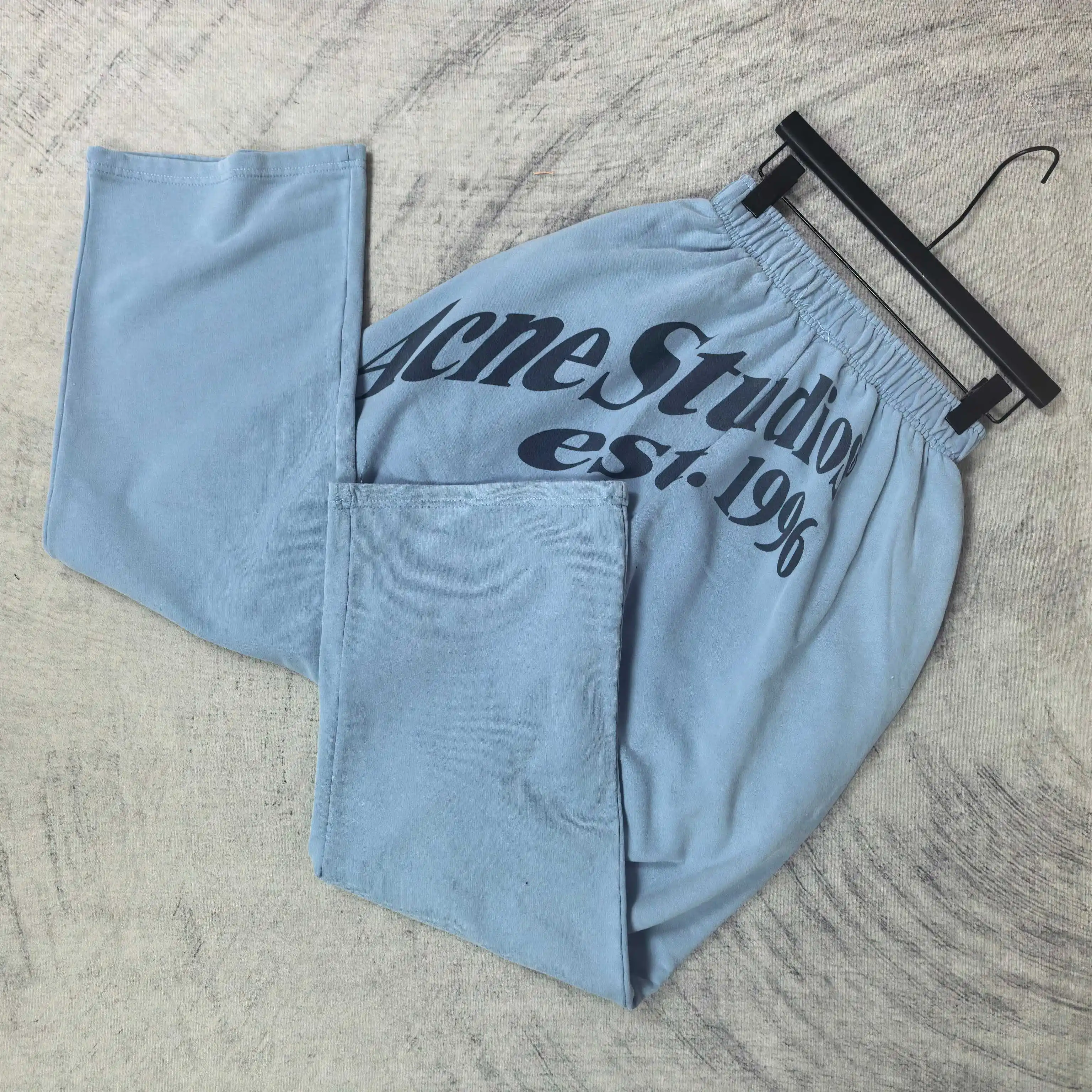 Washed Cotton Wide-Leg Sweatpants D20524530 — view 5