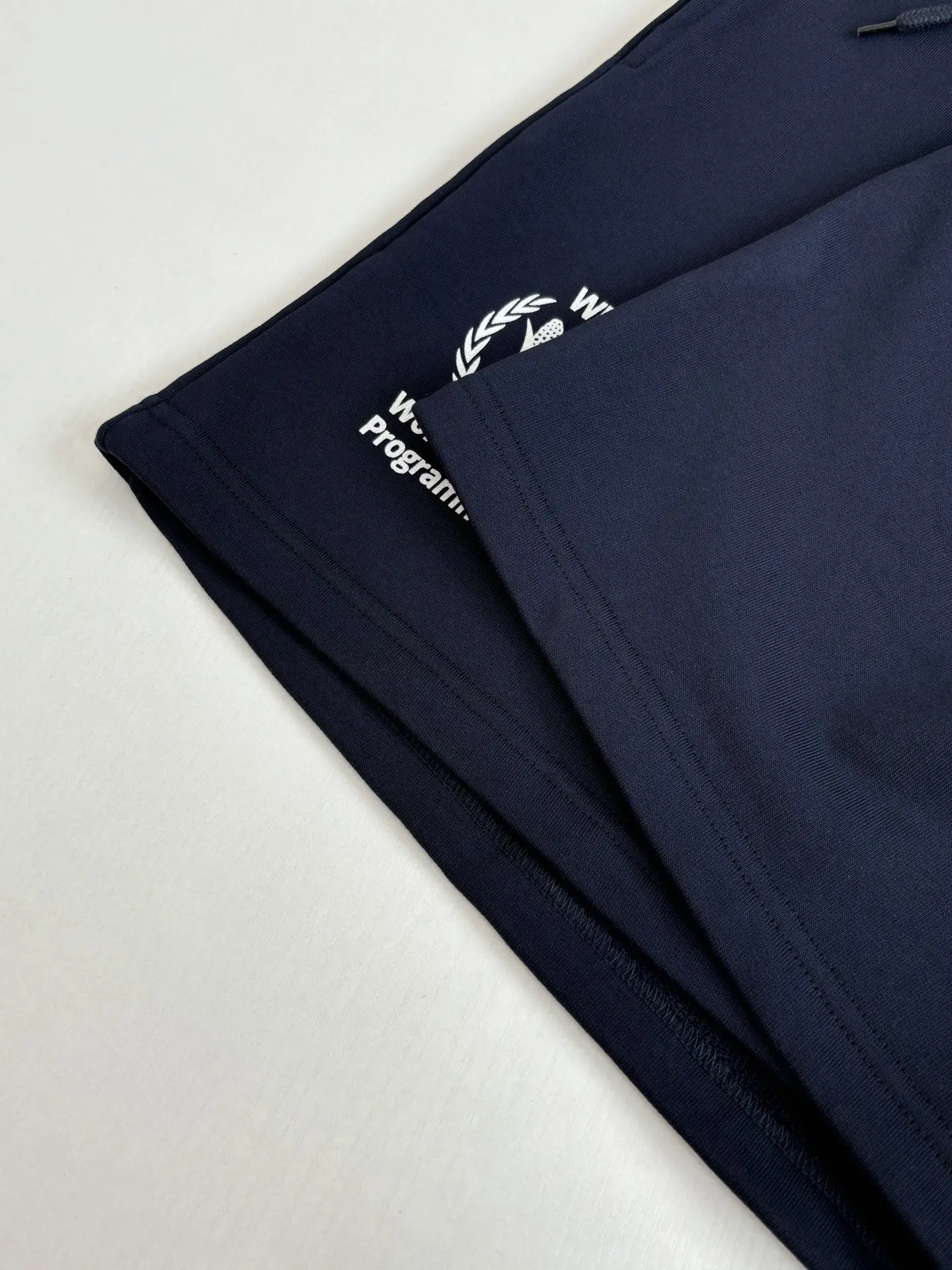 WFP Logo Embroidered Cotton-Fleece Shorts D20518642 — view 7