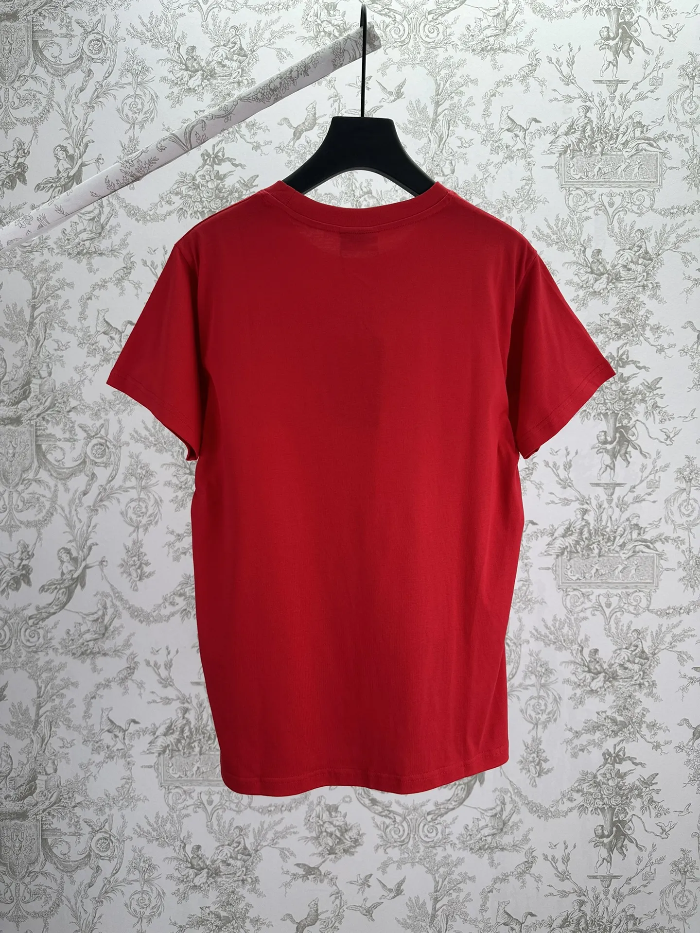 Logo Print Silk-Blend Knit T-Shirt D20514380 — view 2