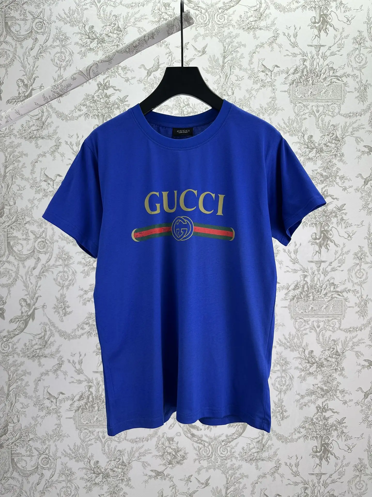 Logo Print Silk-Blend Knit T-Shirt D20514379