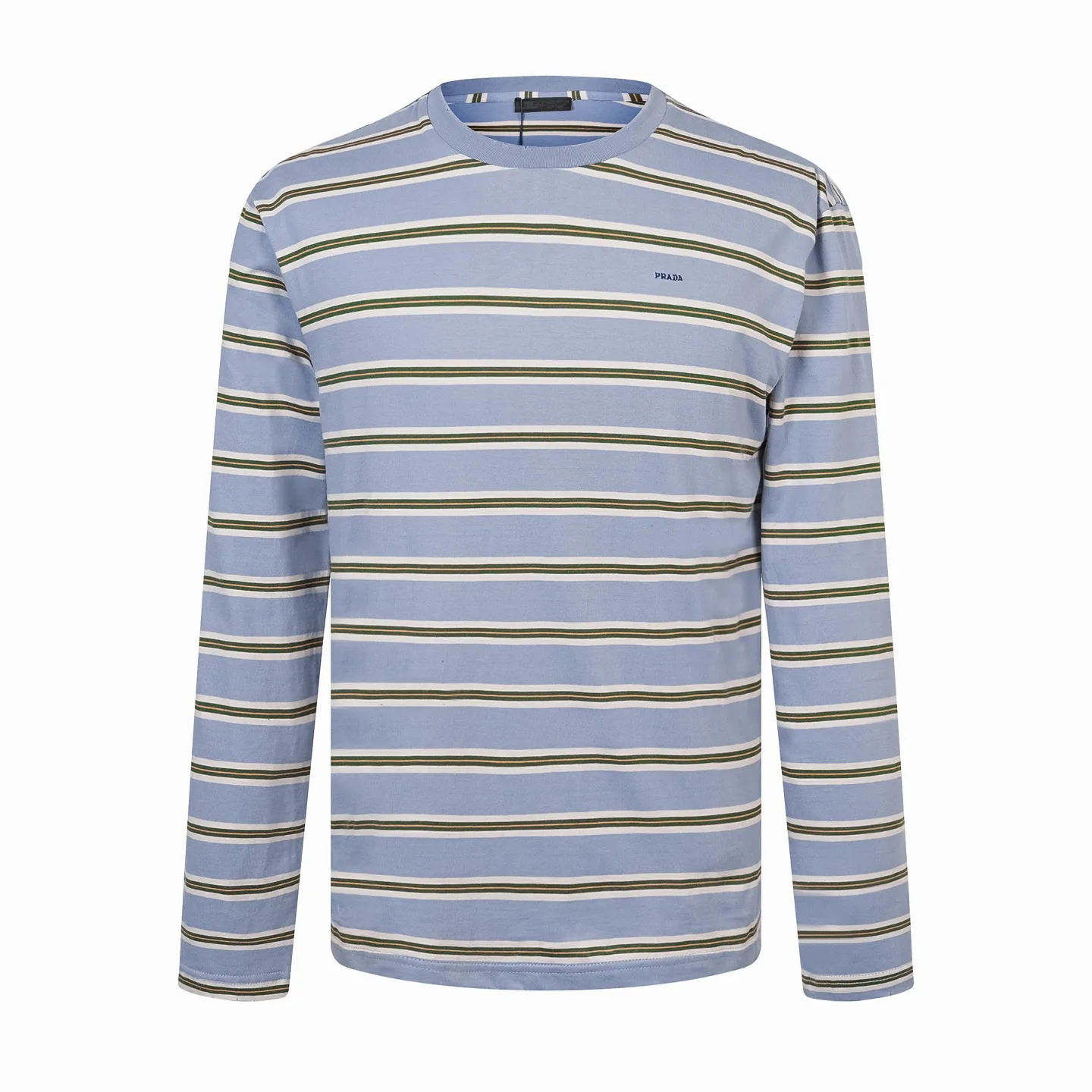 Logo-Embroidered Striped Cotton-Jersey T-Shirt D20519174