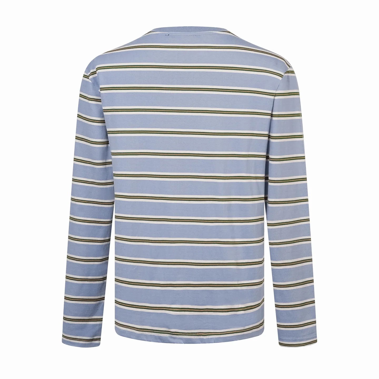Logo-Embroidered Striped Cotton-Jersey T-Shirt D20519174 — view 3