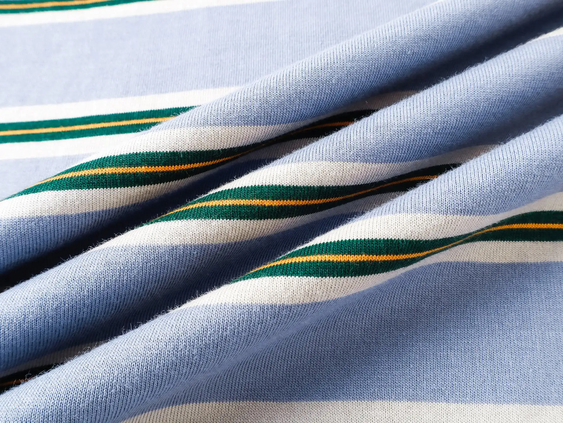 Logo-Embroidered Striped Cotton-Jersey T-Shirt D20519174 — view 8