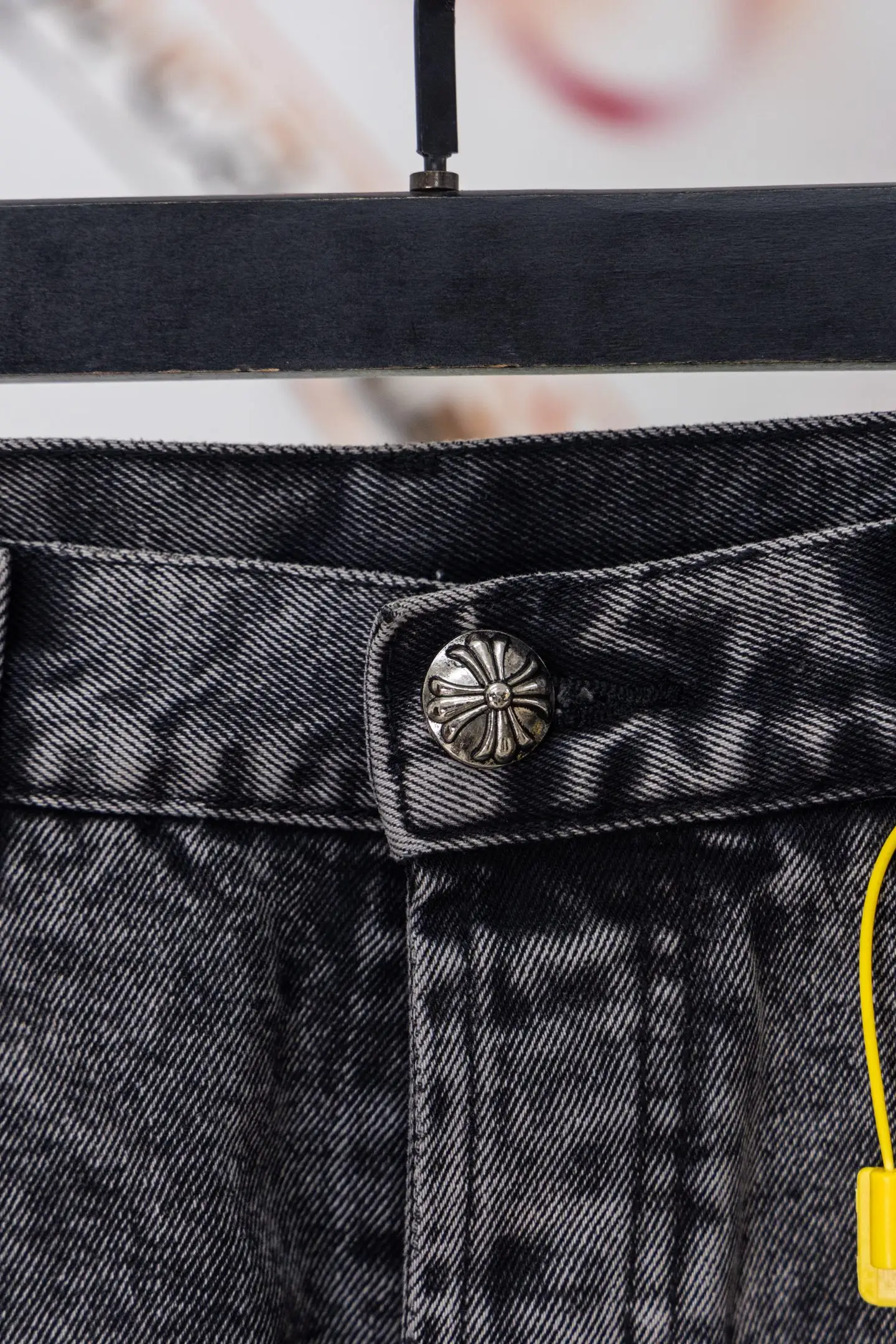 Chrome Hearts Cross Patch Straight-Leg Jeans D20519773 — view 4