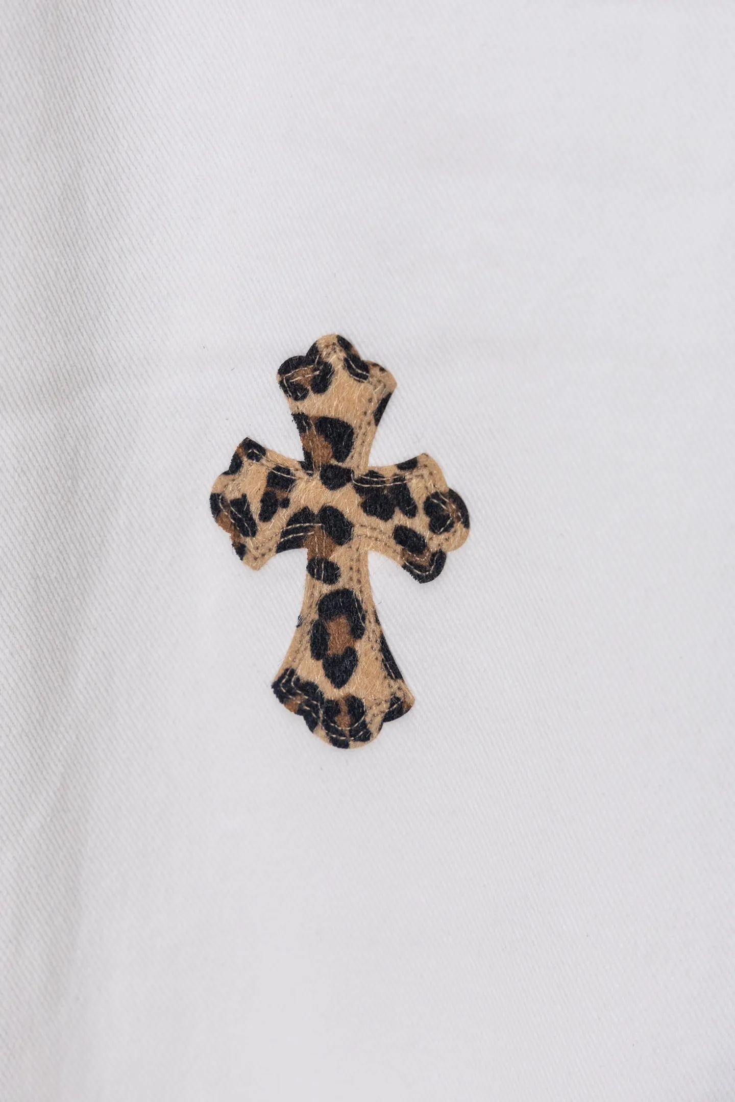 Sex Records Leopard Cross Patch Jeans D20519770 — view 7