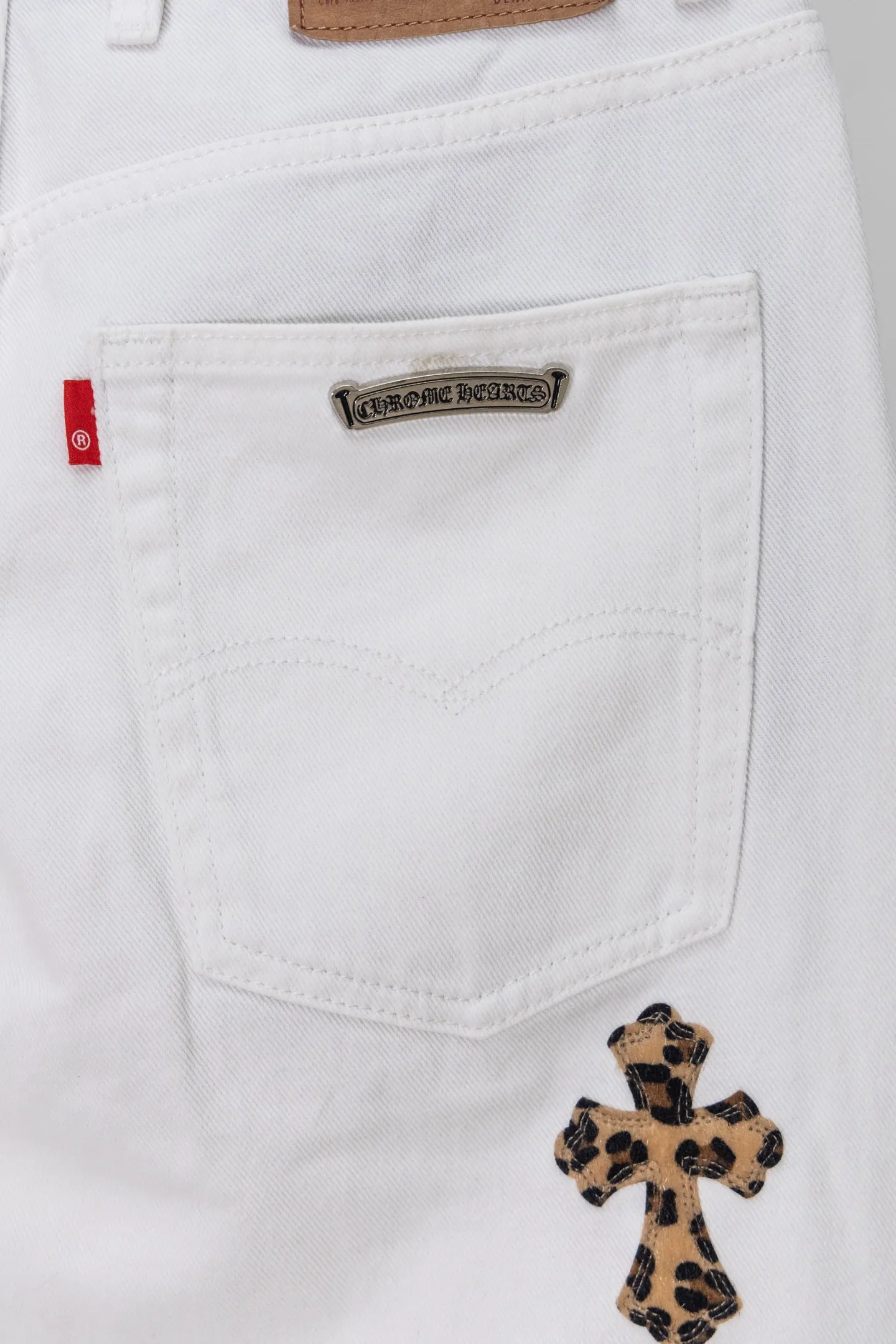 Sex Records Leopard Cross Patch Jeans D20519770 — view 11
