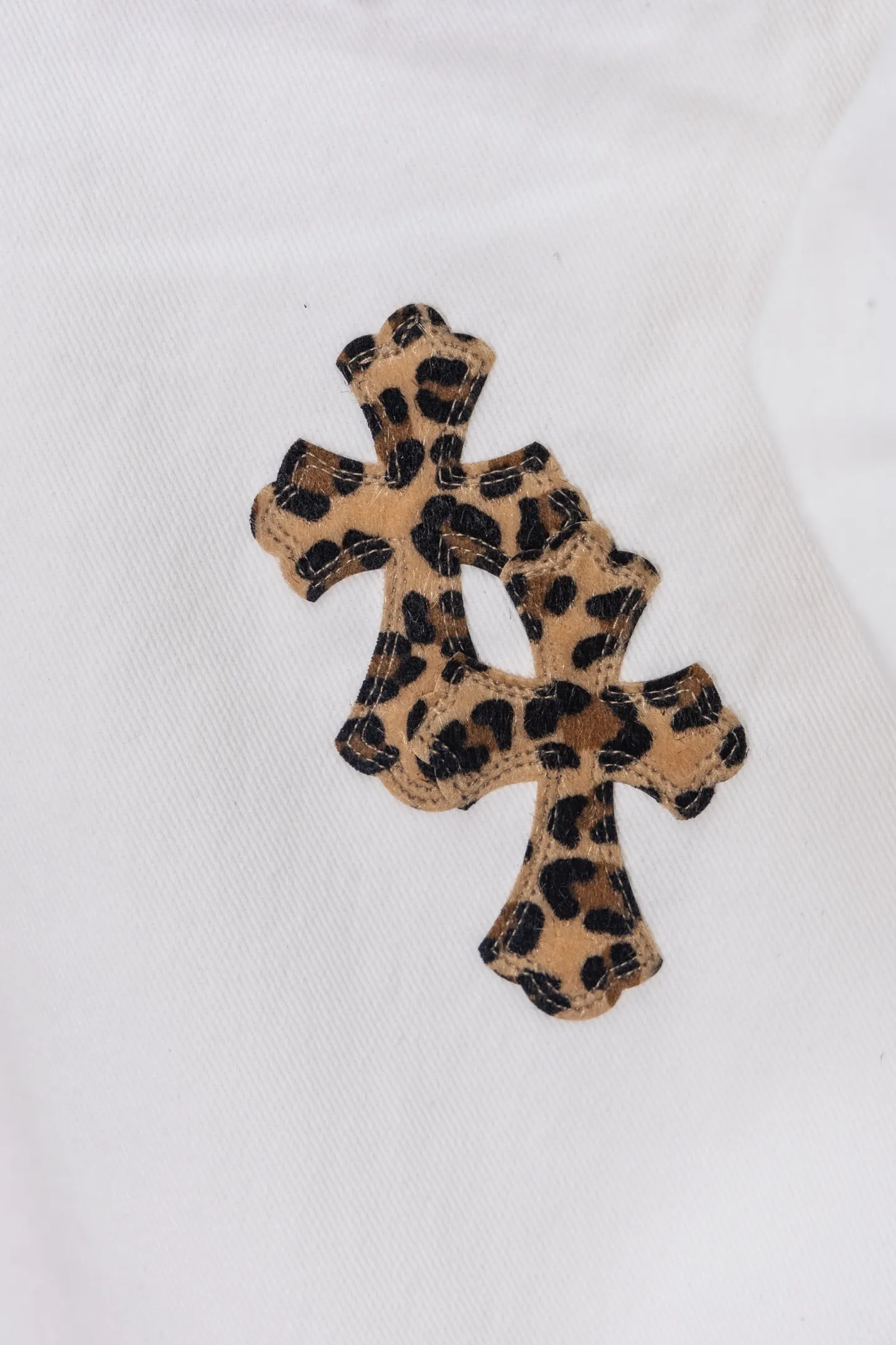 Sex Records Leopard Cross Patch Jeans D20519770 — view 13