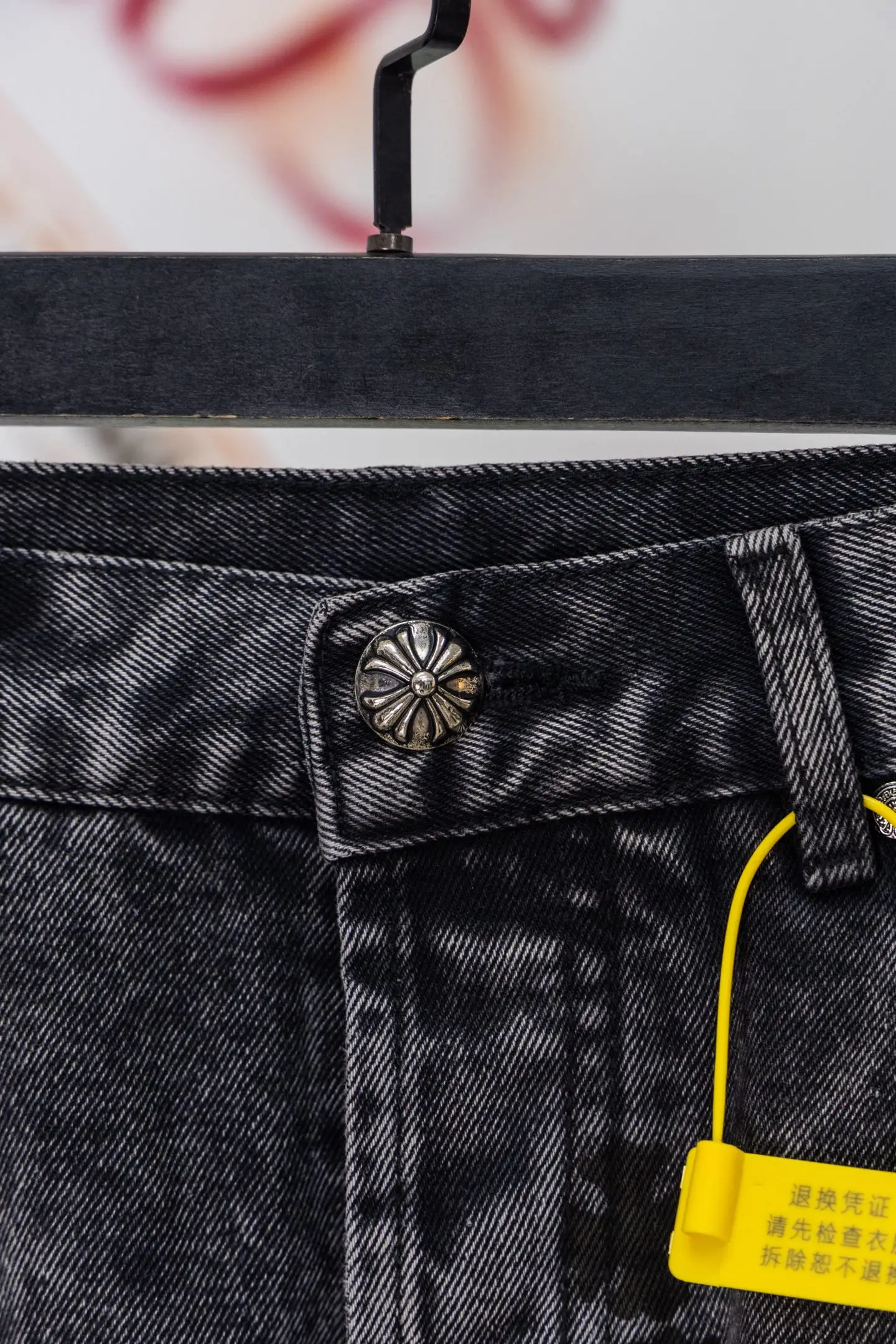 Chrome Hearts Cross Patch Straight-Leg Jeans D20519775 — view 4