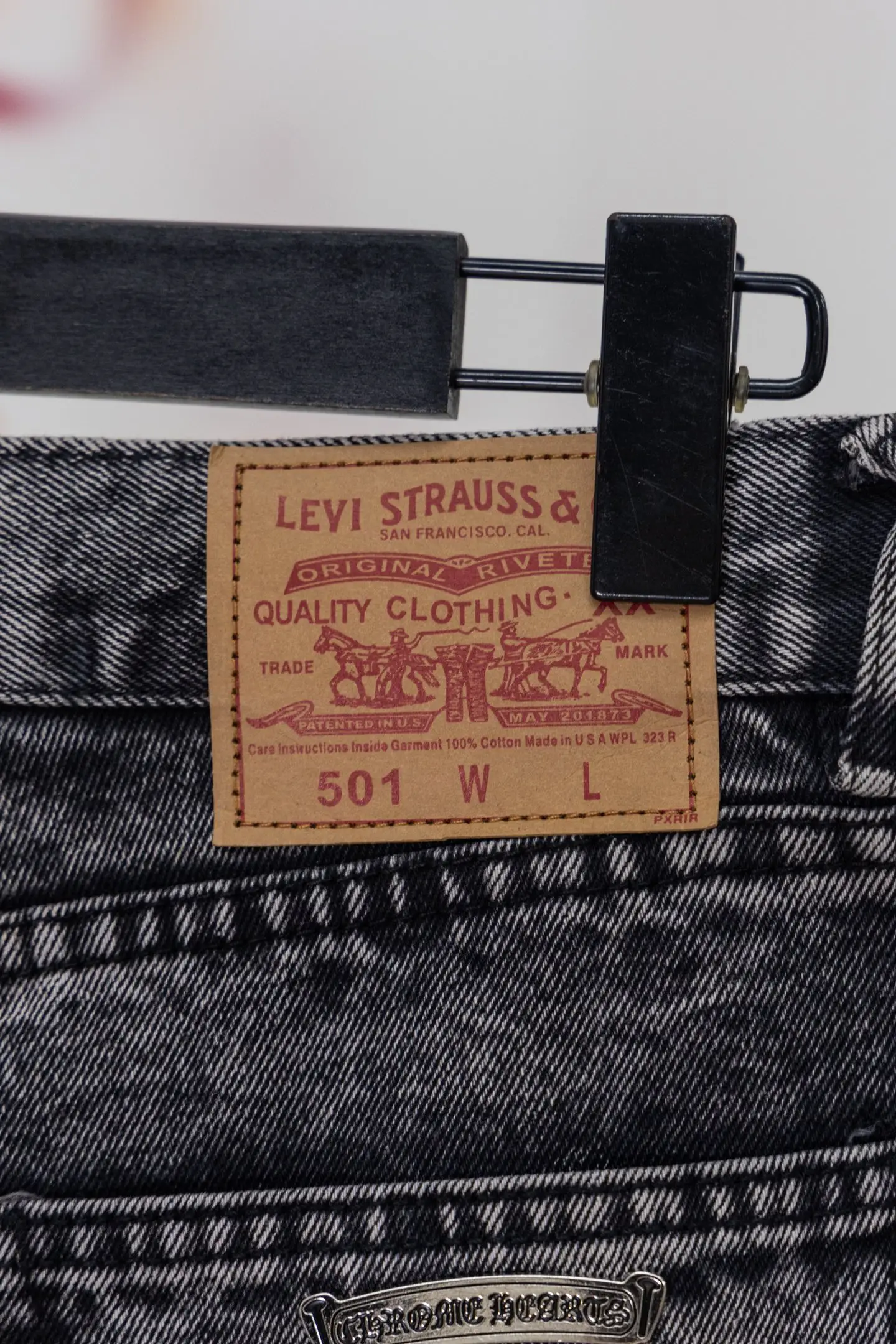 Chrome Hearts Patchwork Straight-Leg Jeans D20519776 — view 10