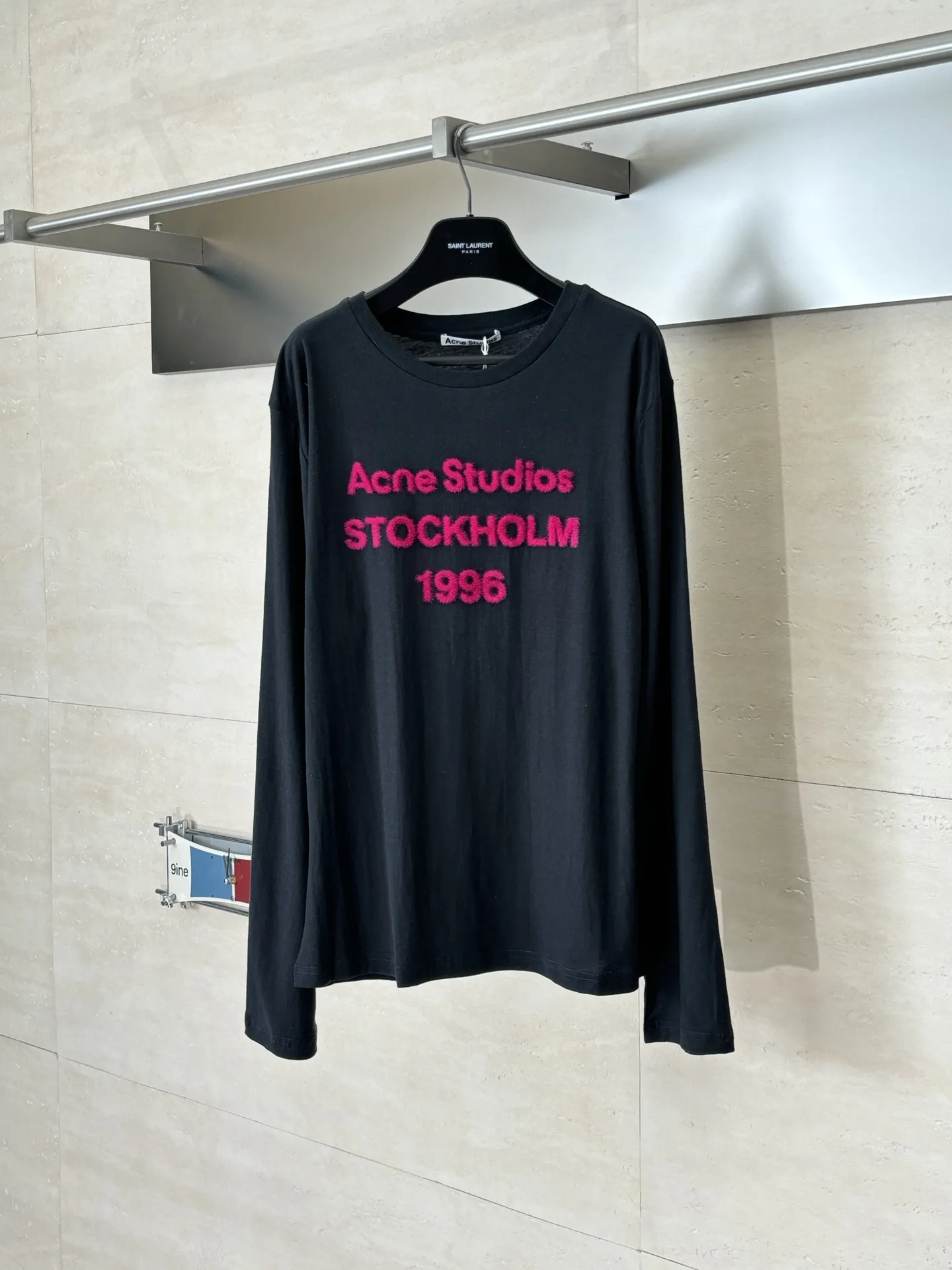 Logo-Flocked Cotton-Linen Long-Sleeve T-Shirt D20818614