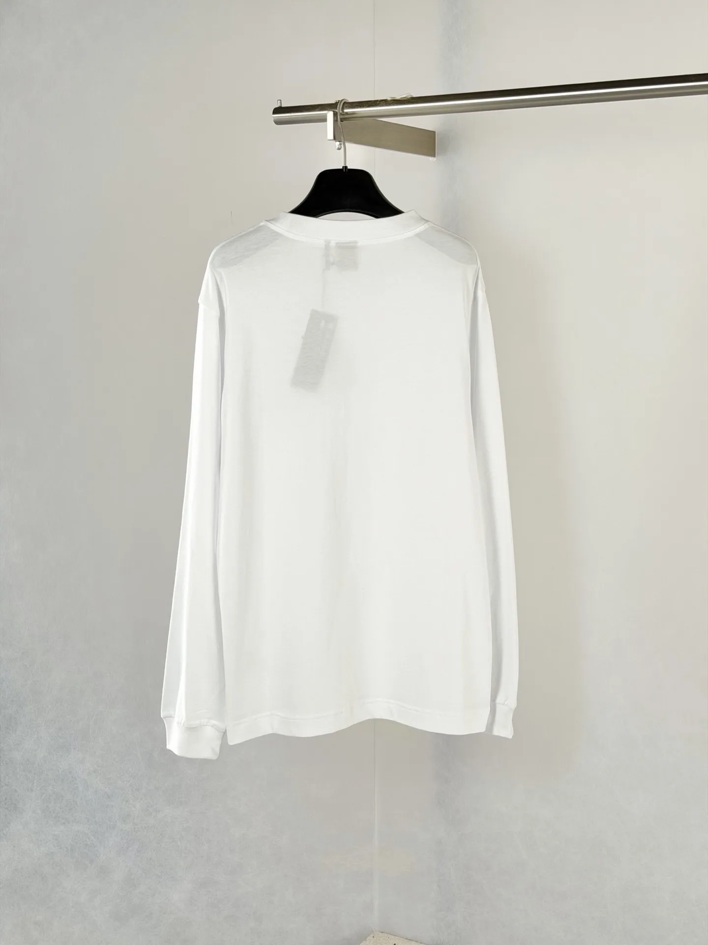 Logo Embroidery Long-Sleeve Cotton T-Shirt D20822040 — view 2