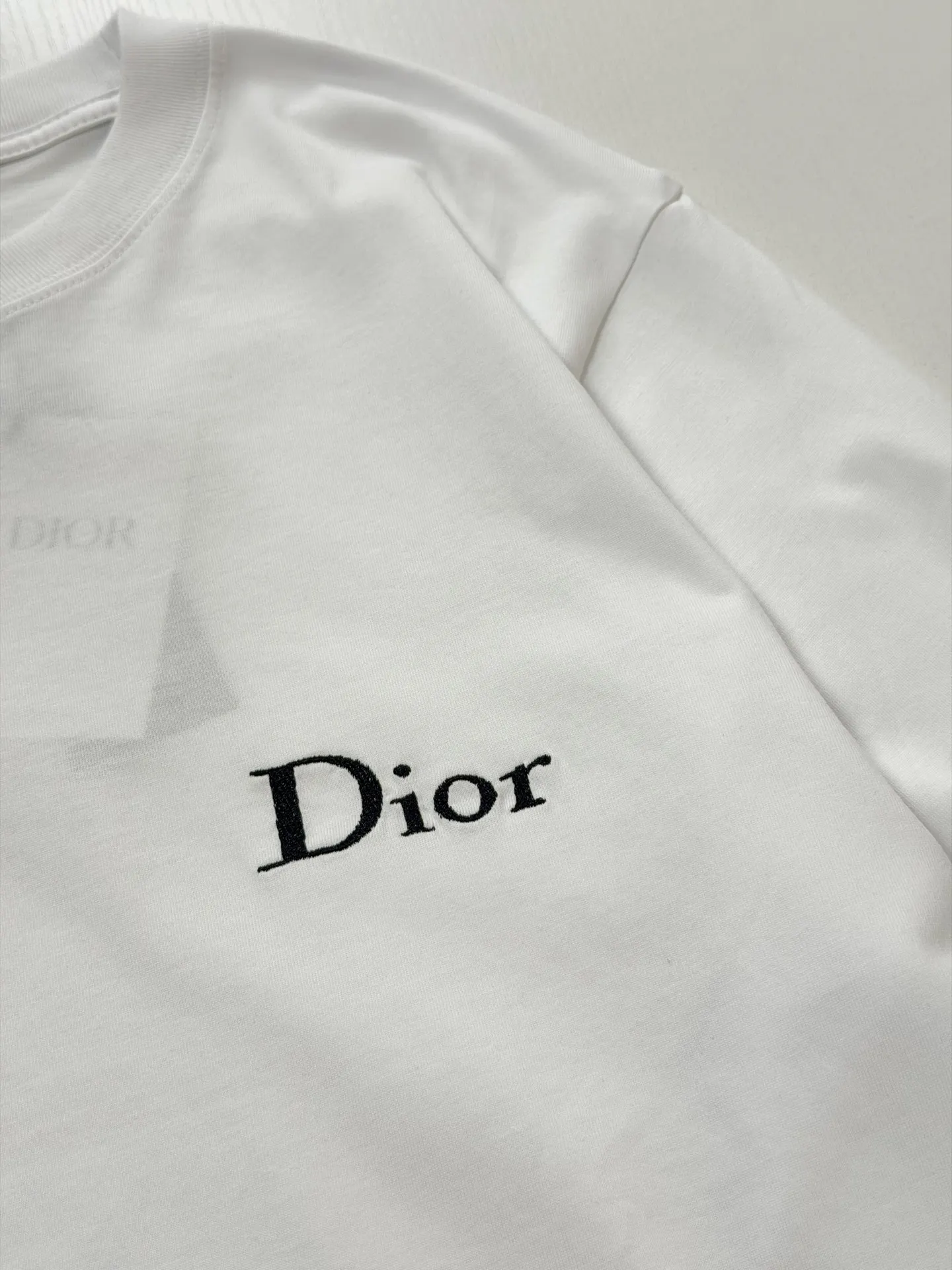 Logo Embroidery Long-Sleeve Cotton T-Shirt D20822040 — view 4