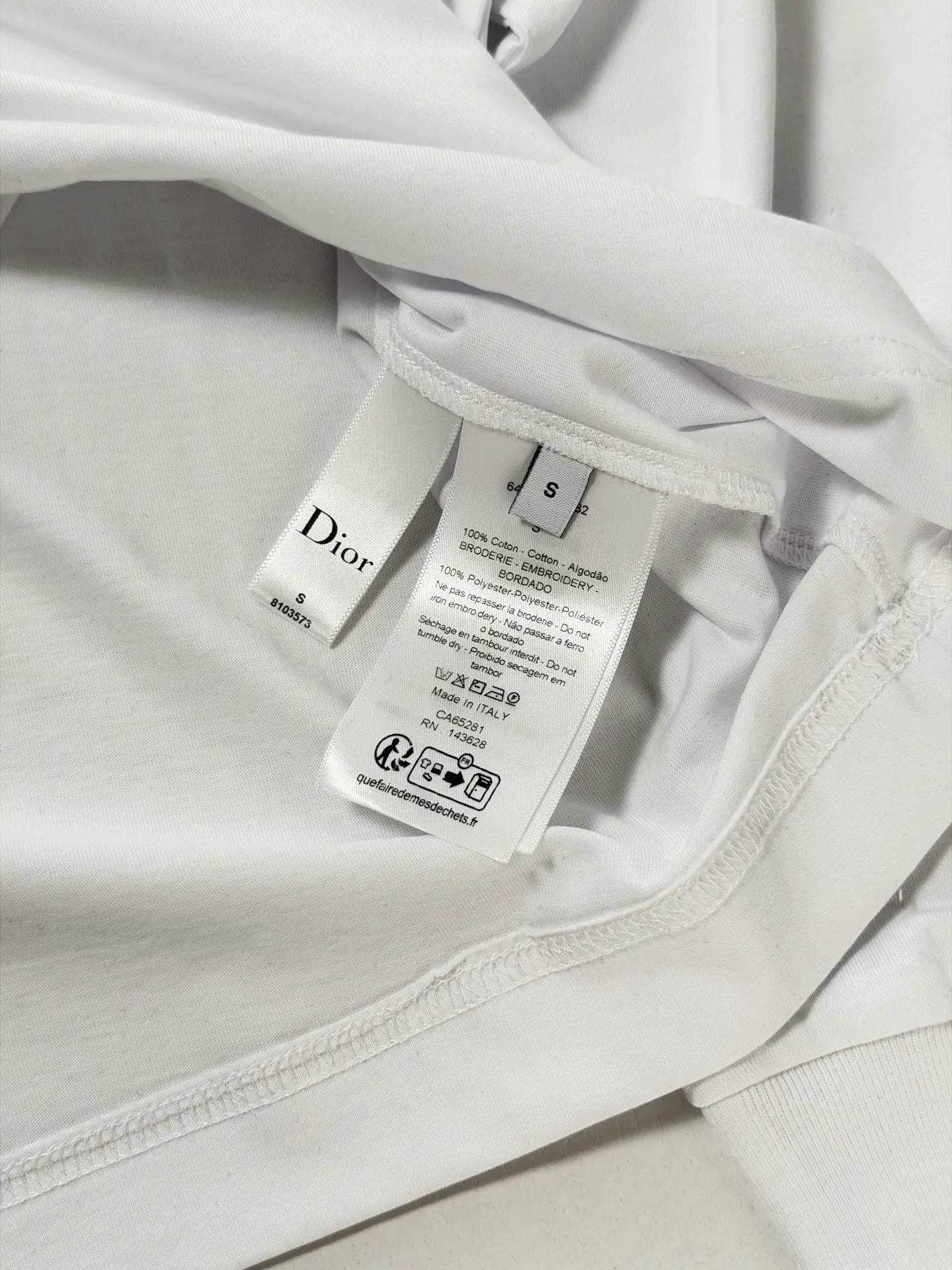 Logo Embroidery Long-Sleeve Cotton T-Shirt D20822040 — view 8