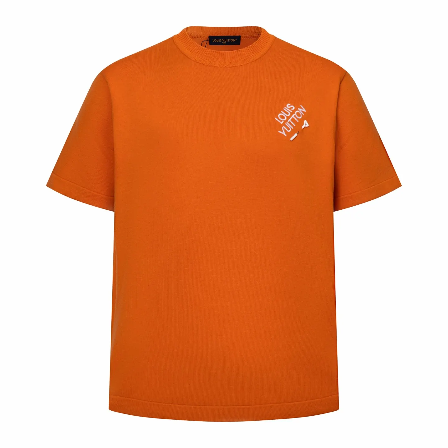 Logo Embroidery Cotton Knit T-Shirt D21014199