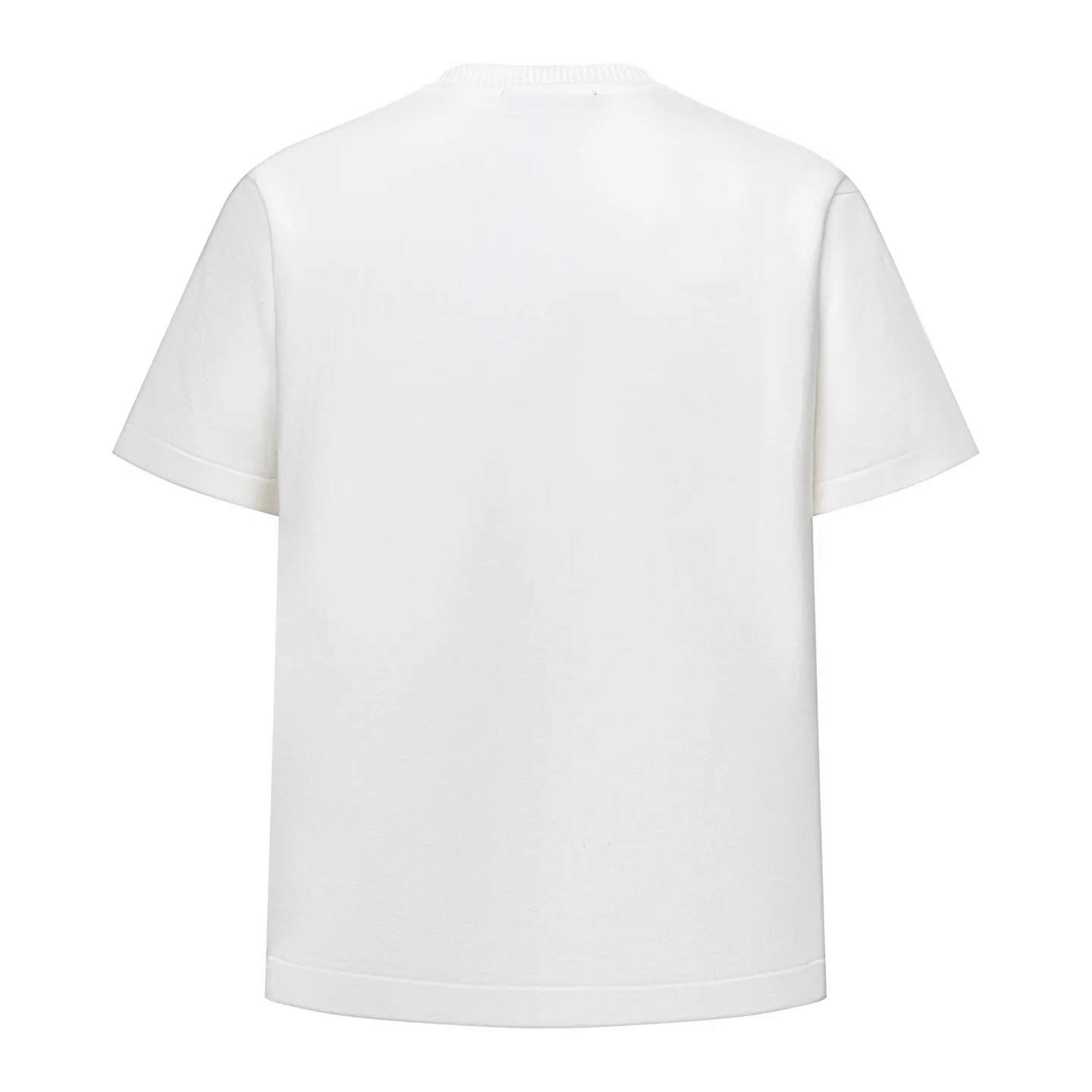 Logo Embroidery Pin Detail Knit T-Shirt D21014196 — view 2