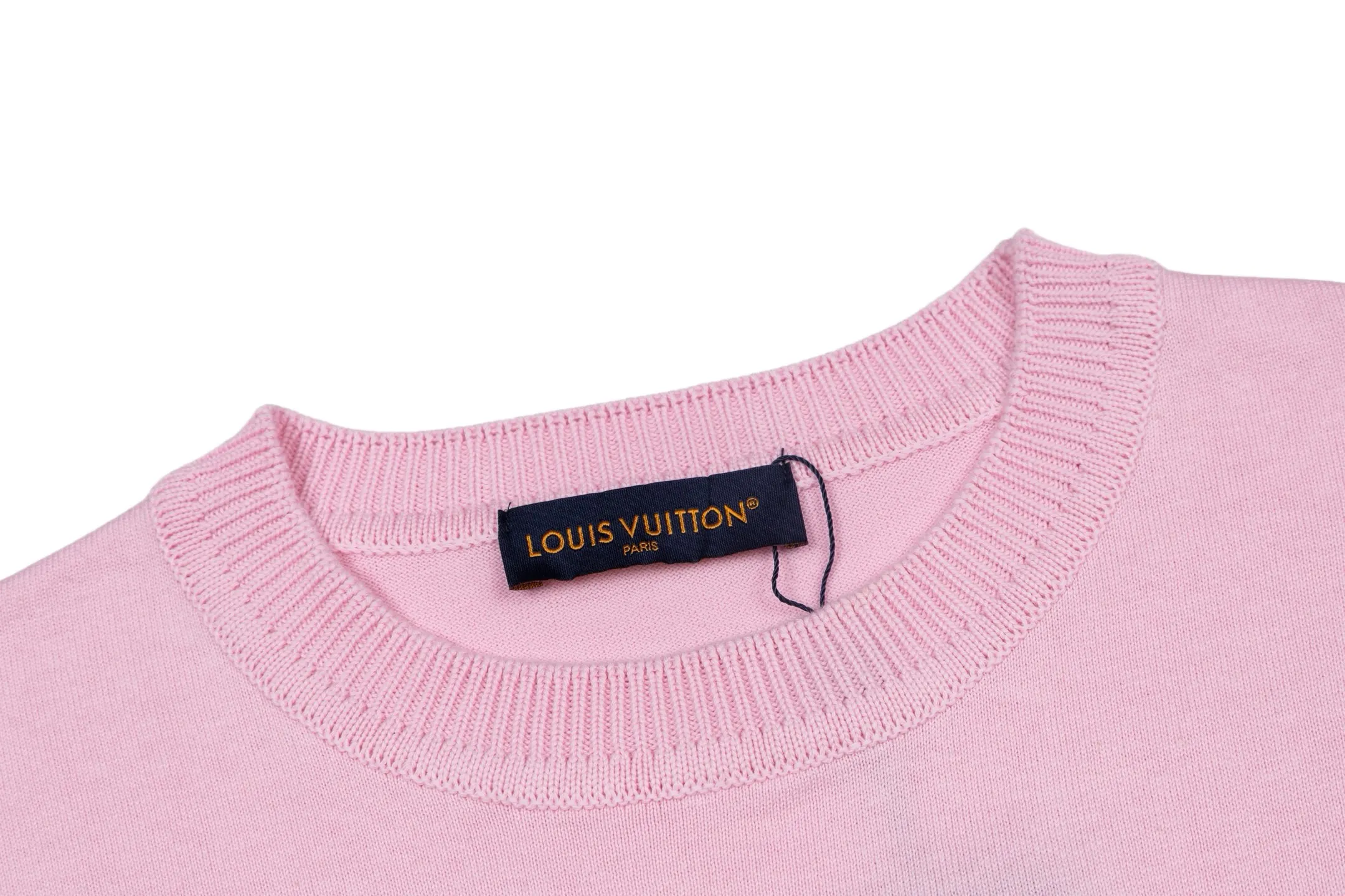 Logo Embroidery Pin Detail Knit T-Shirt D21014197 — view 3