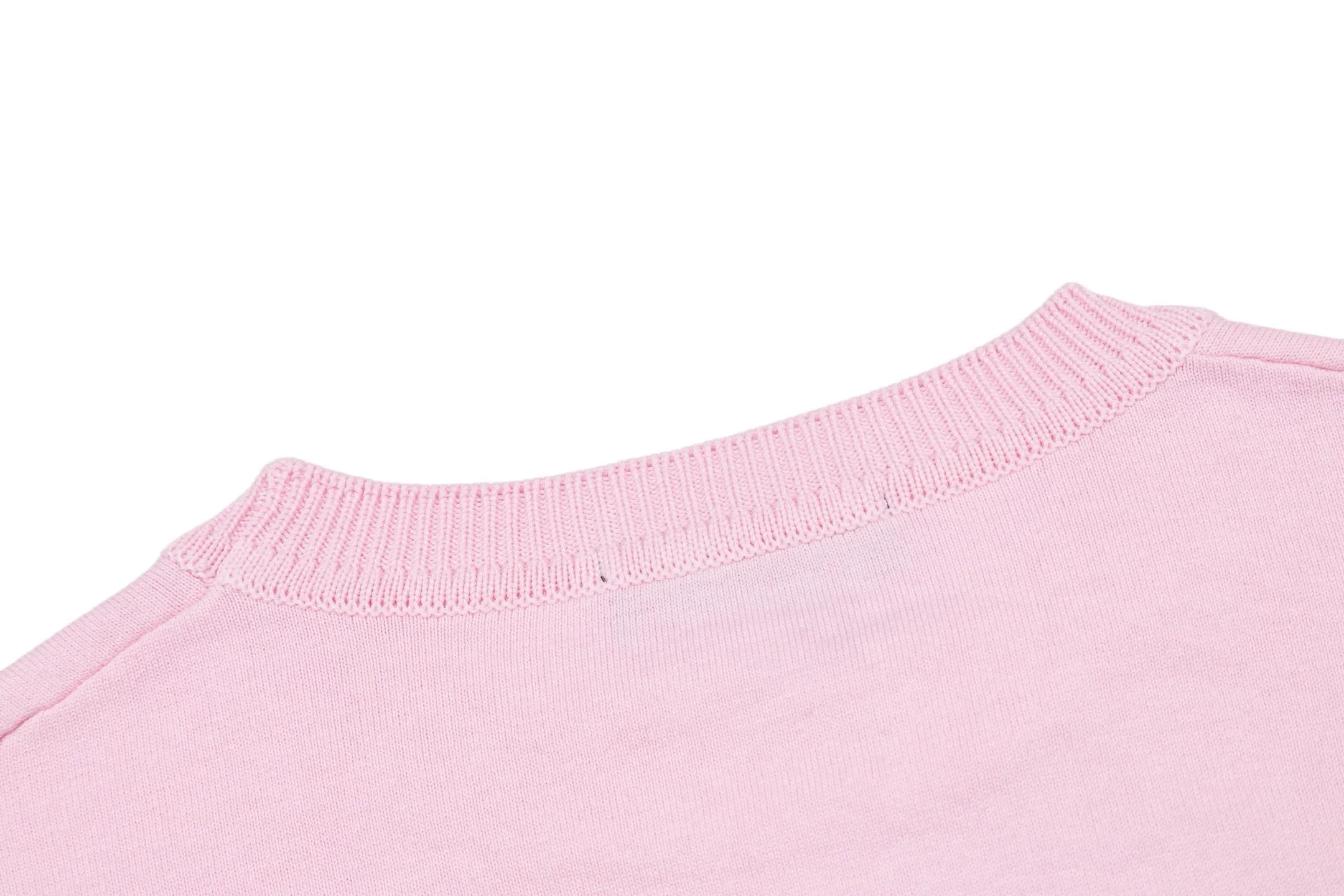 Logo Embroidery Pin Detail Knit T-Shirt D21014197 — view 4