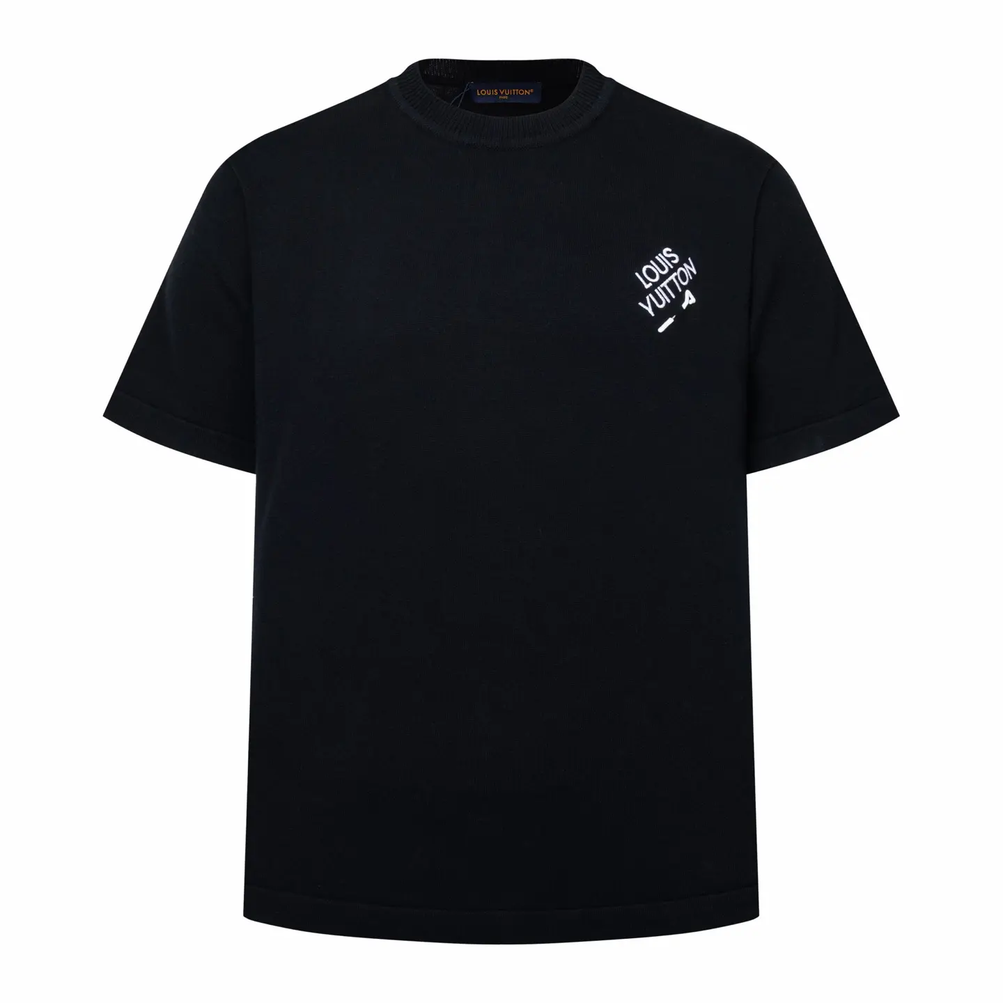 Logo Embroidery Cotton Knit T-Shirt D21014195
