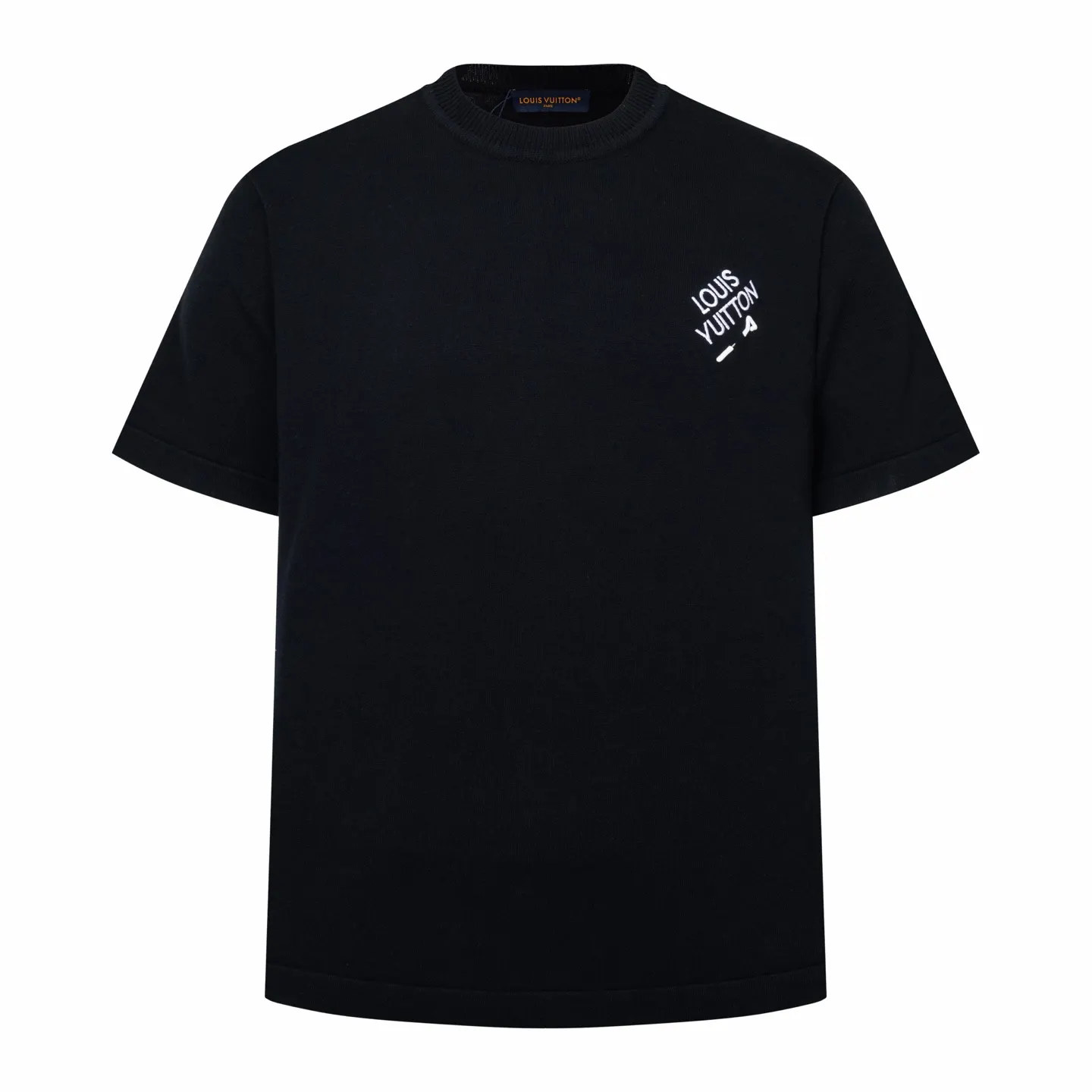 Logo Embroidery Cotton Knit T-Shirt D21014195