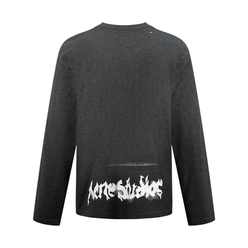Gothic Logo Distressed Long-Sleeve T-Shirt D21022293 — view 2