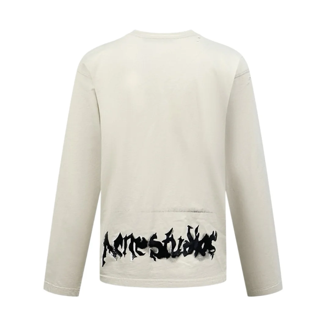 Distressed Gothic Logo Long-Sleeve T-Shirt D21022294 — view 2