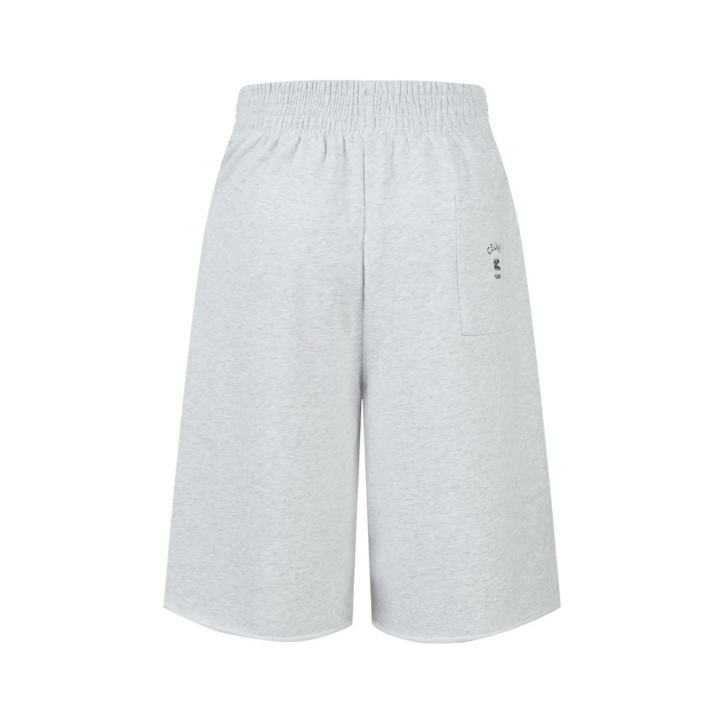 Triomphe Embroidered Cotton-Jersey Shorts D21022381 — view 2