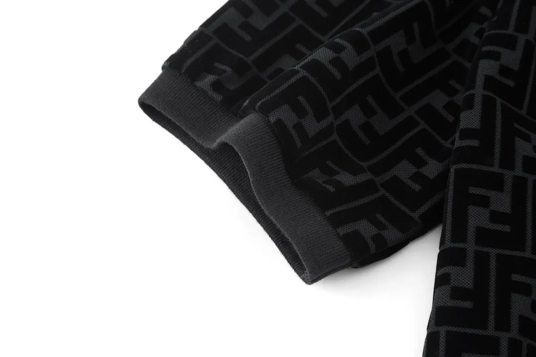 FF Monogram Flocked Cotton-Piqué Polo Shirt D21014176 — view 5