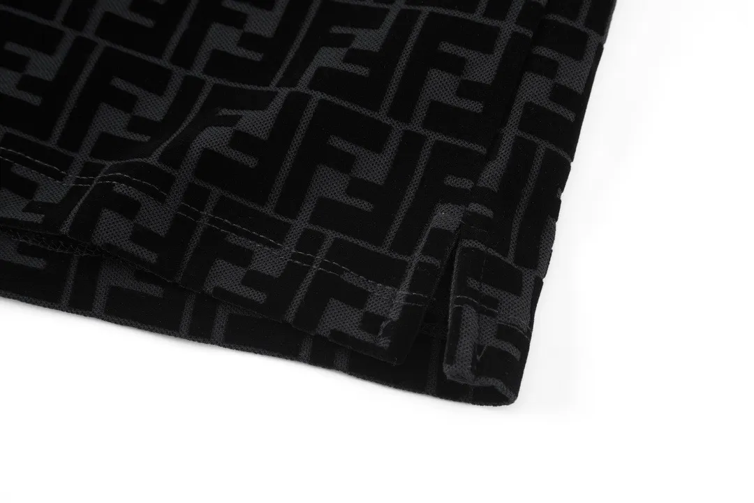 FF Monogram Flocked Cotton-Piqué Polo Shirt D21014176 — view 7