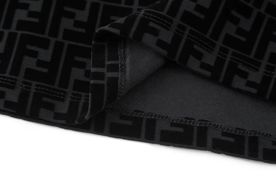 FF Monogram Flocked Cotton-Piqué Polo Shirt D21014176 — view 8