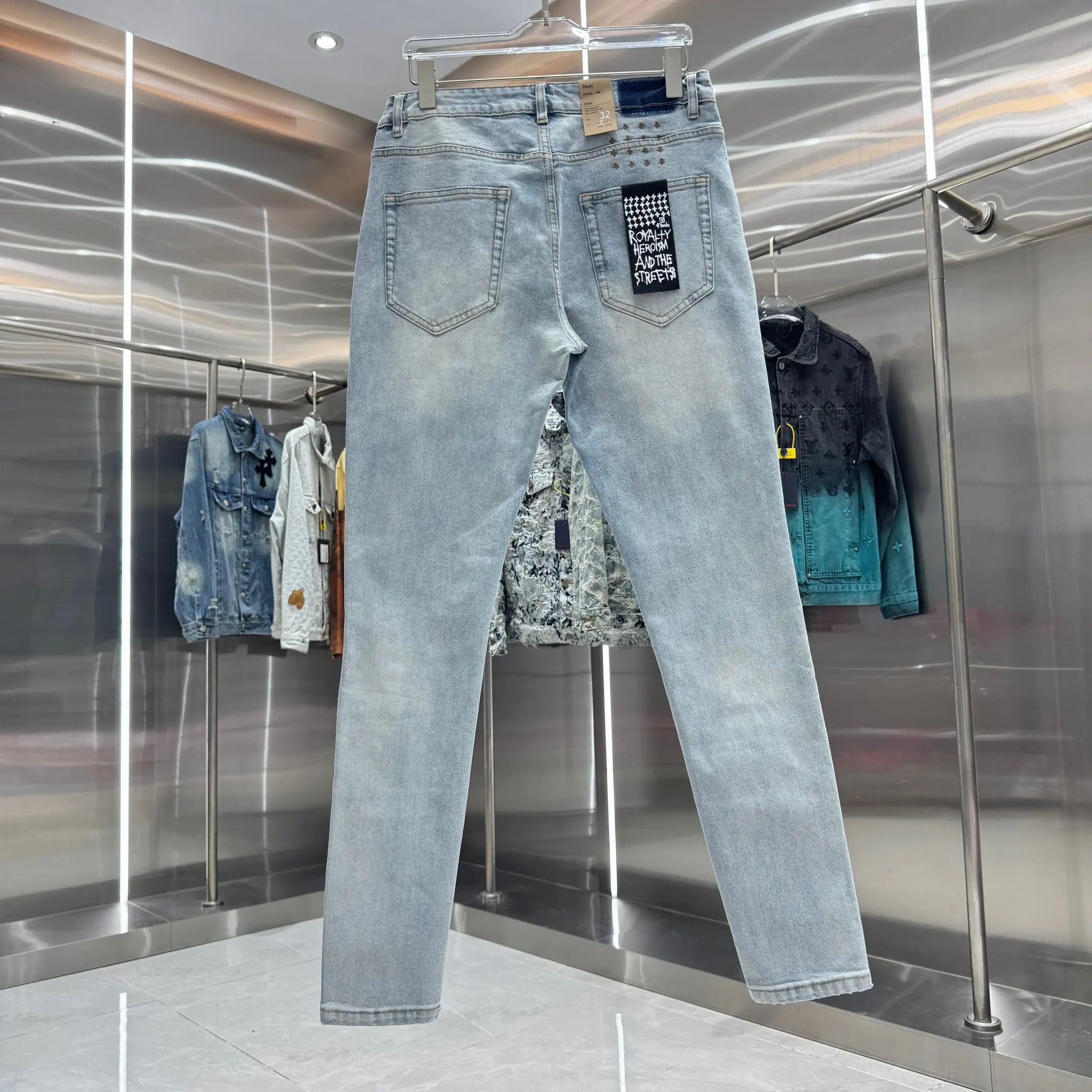 Ksubi Distressed Slim-Fit Stretch Jeans D21019050 — view 2