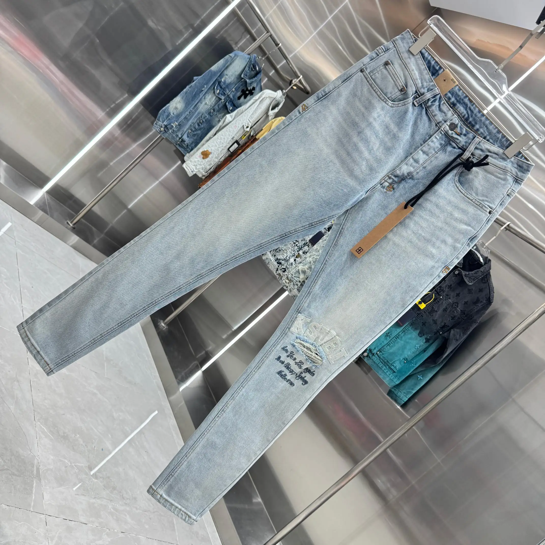 Ksubi Distressed Slim-Fit Stretch Jeans D21019050 — view 3