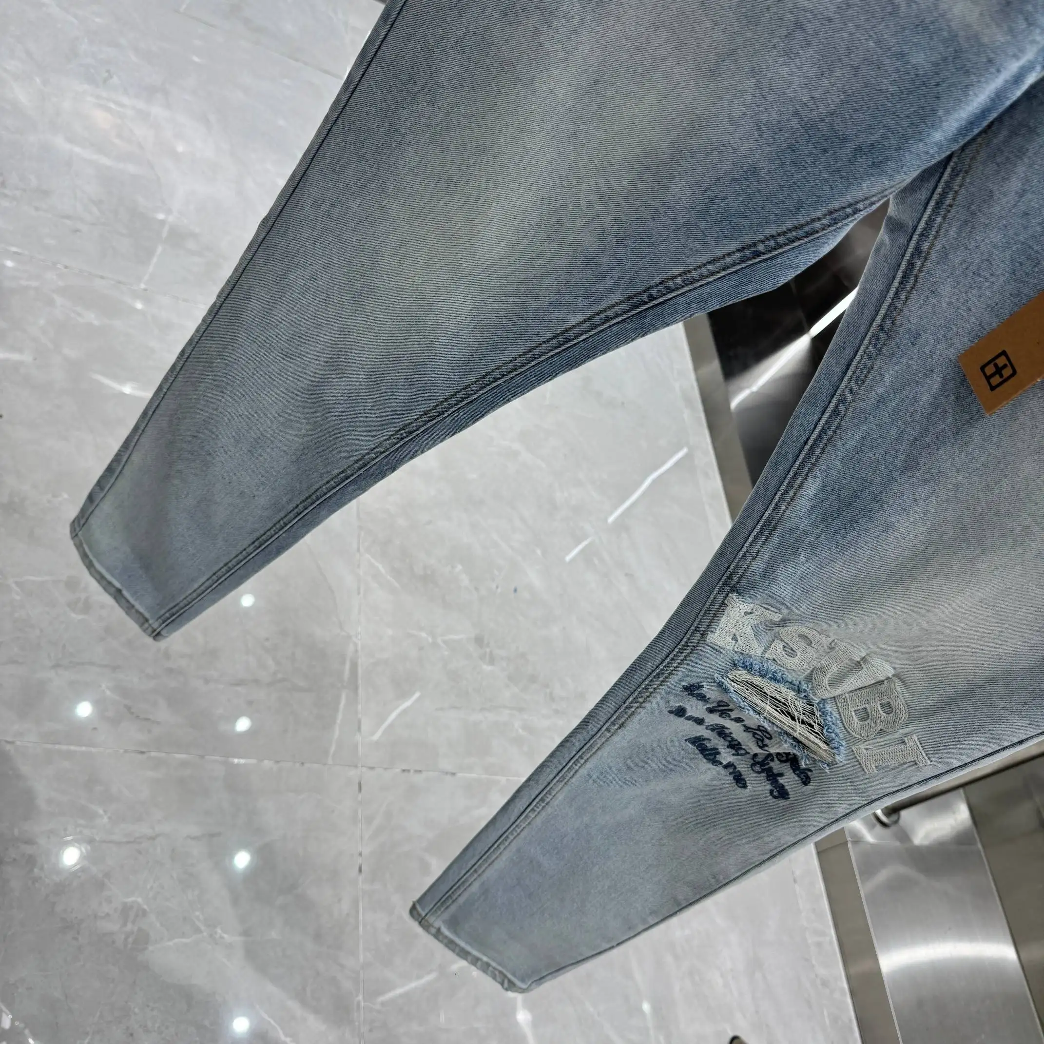 Ksubi Distressed Slim-Fit Stretch Jeans D21019050 — view 9