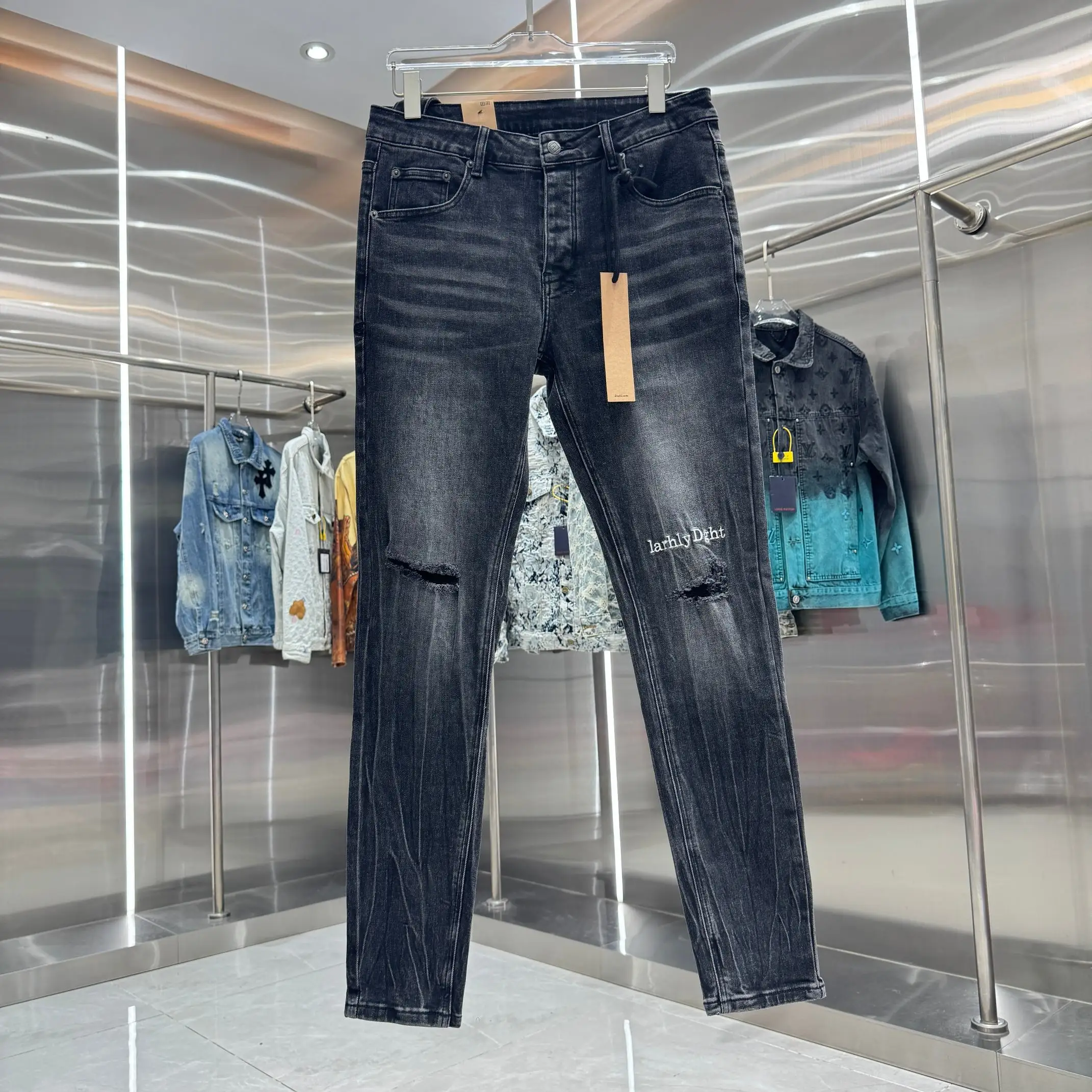 Ksubi Distressed Slim-Fit Stretch Jeans D21019049