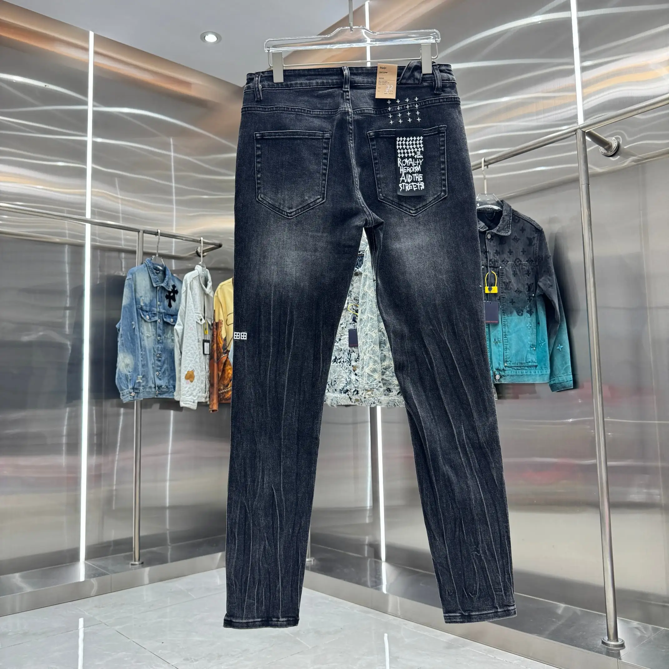 Ksubi Distressed Slim-Fit Stretch Jeans D21019049 — view 2