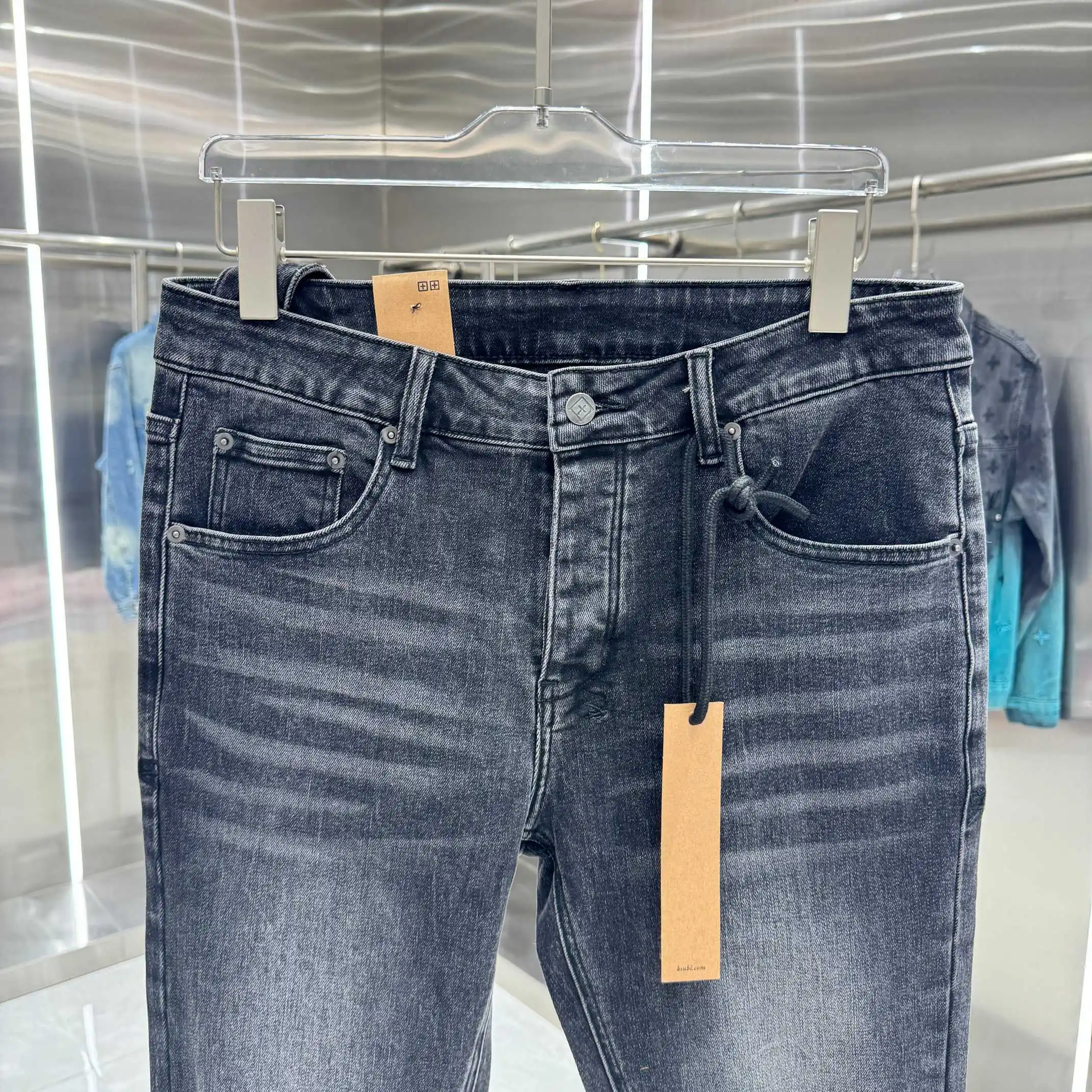 Ksubi Distressed Slim-Fit Stretch Jeans D21019049 — view 6