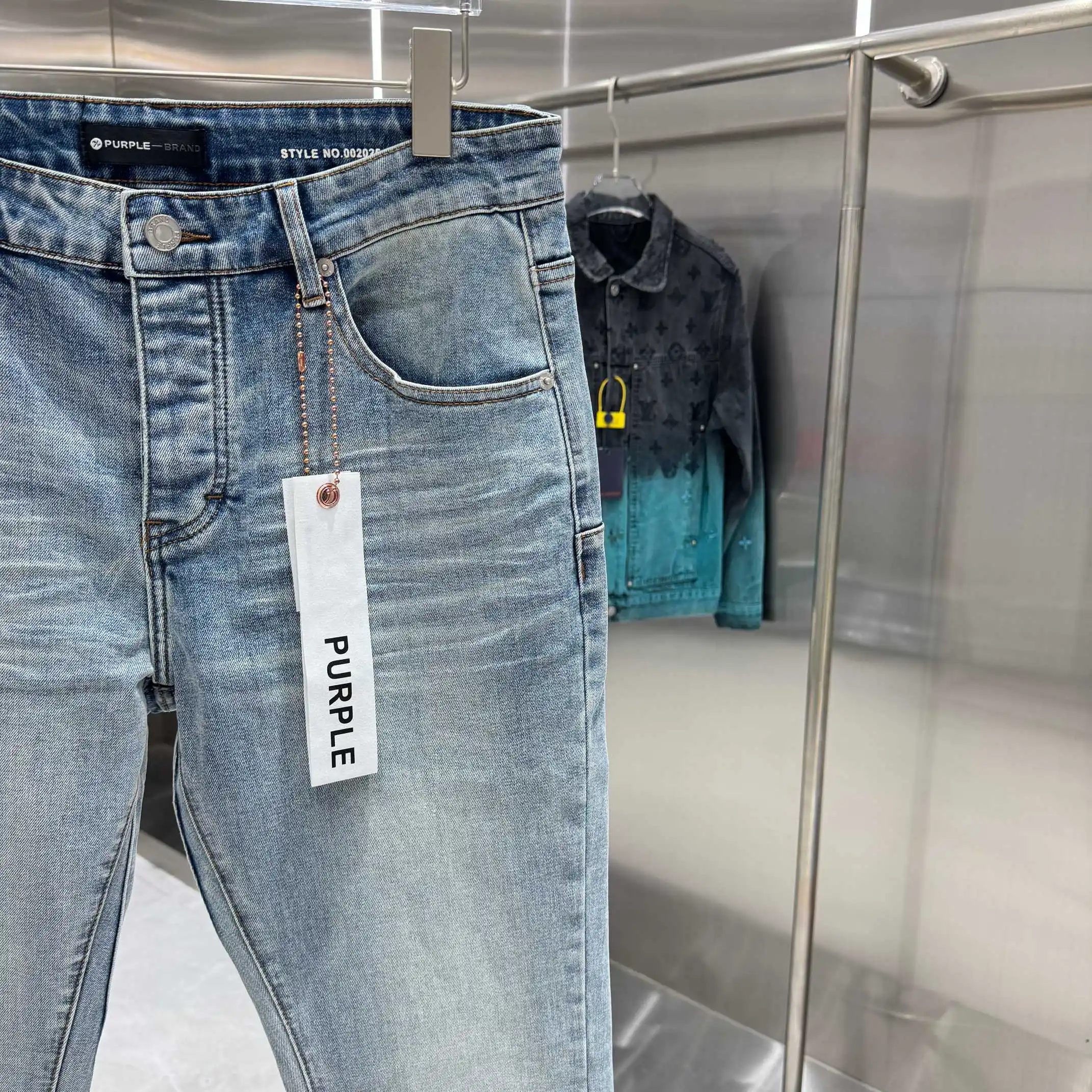 Purple Brand Camo-Panel Flared Jeans D21019113 — view 7